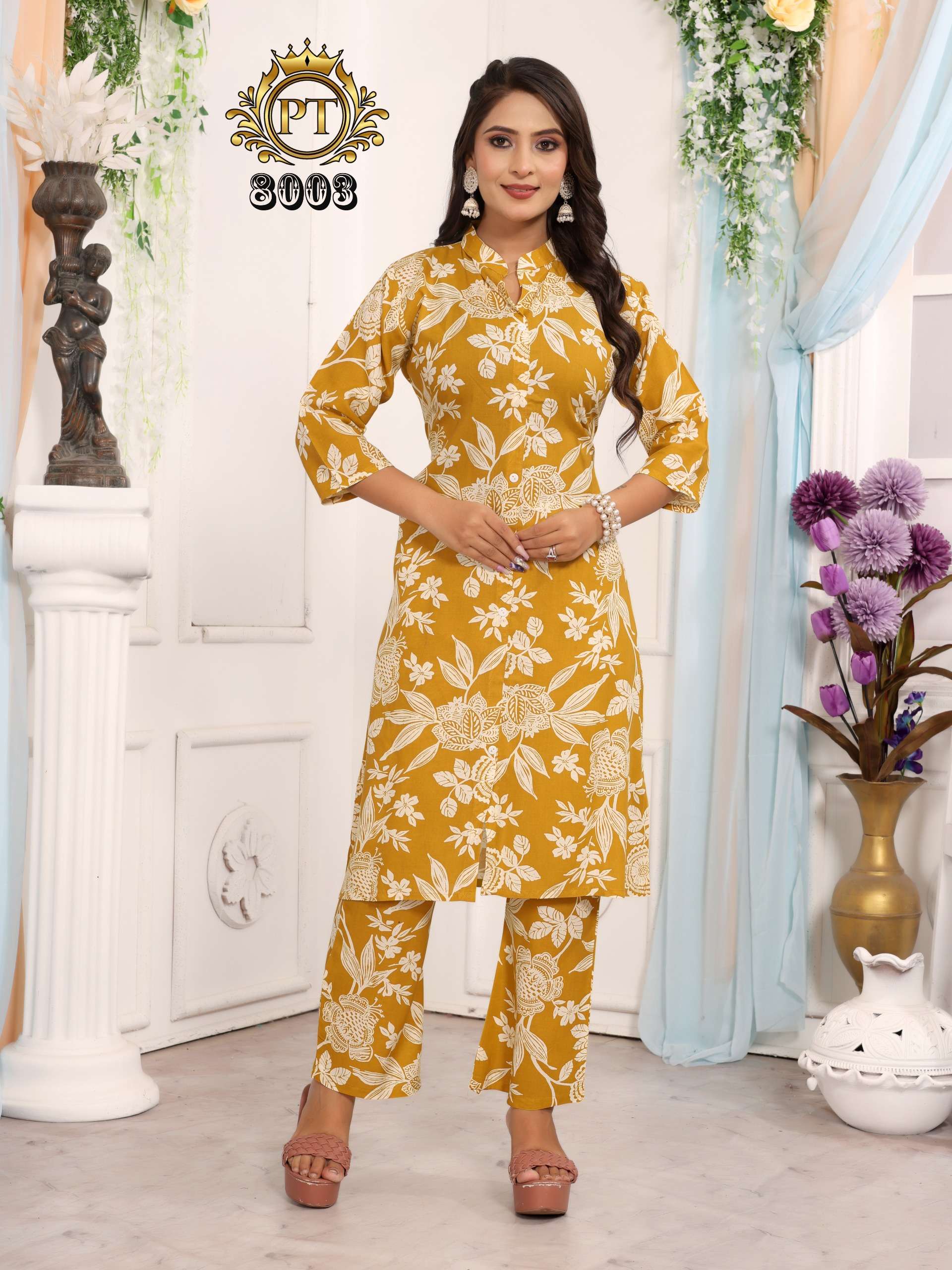PADMAVATI TEXTILES DULHARI VOL 7 RAYON PRINT FANCY KURTI WITH BOTTOM SET