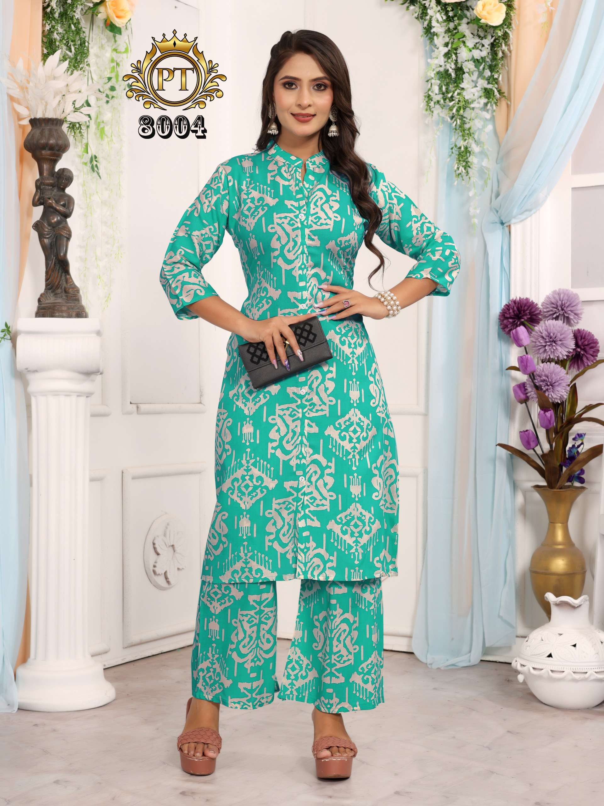 PADMAVATI TEXTILES DULHARI VOL 7 RAYON PRINT FANCY KURTI WITH BOTTOM SET
