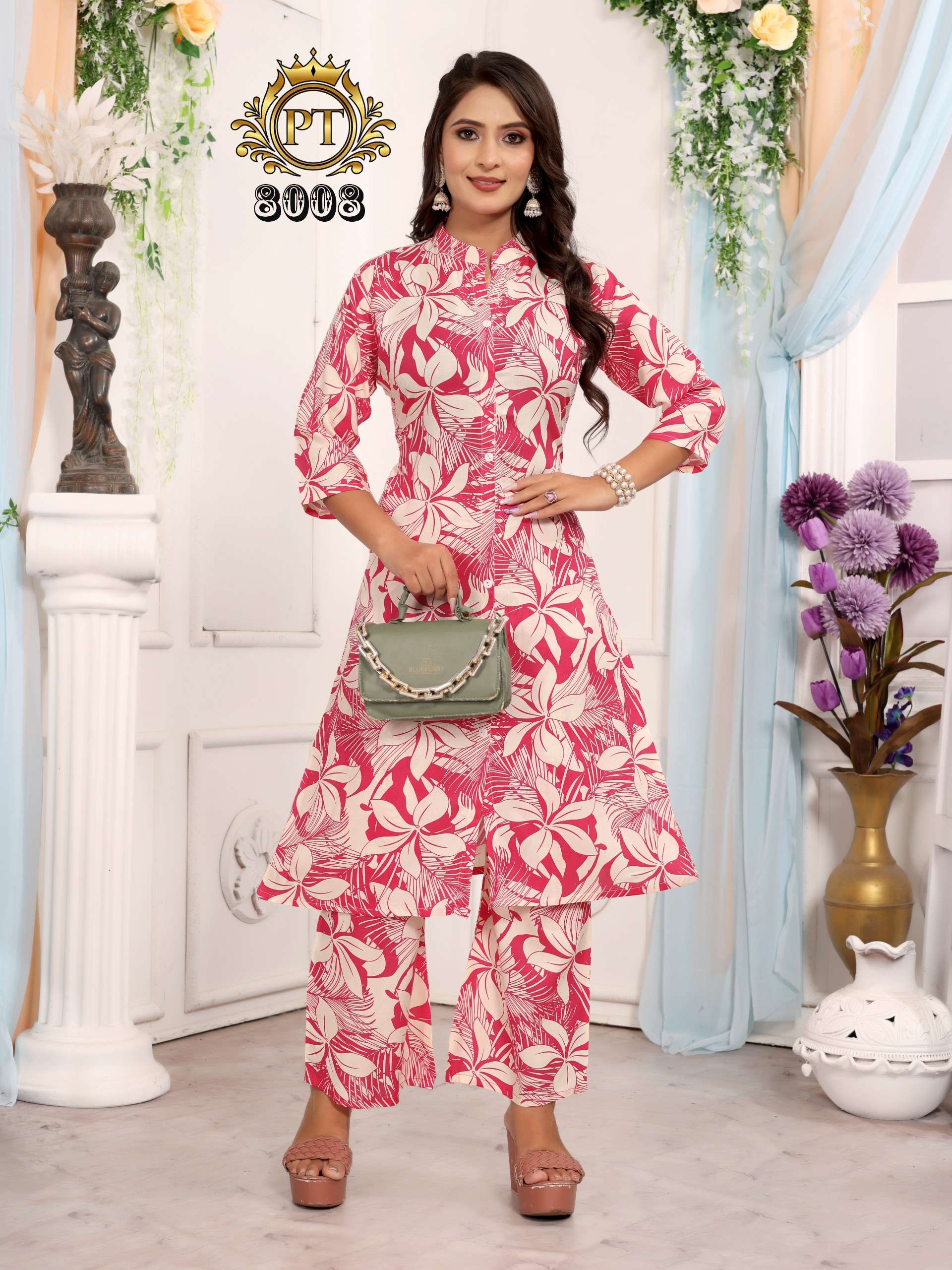 PADMAVATI TEXTILES DULHARI VOL 7 RAYON PRINT FANCY KURTI WITH BOTTOM SET