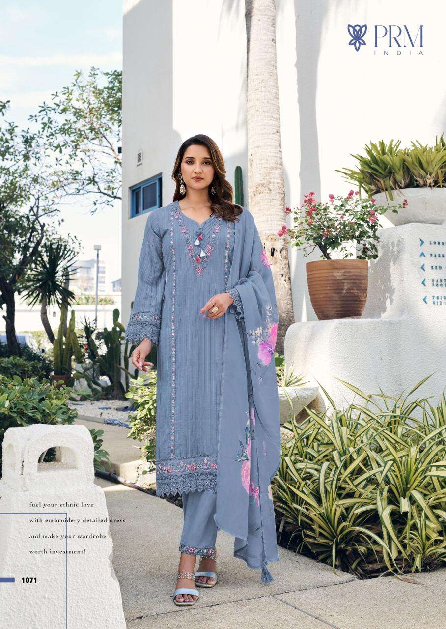 PRM INDIA MAISHA EMBROIDERY DESIGNER READY MADE LADIES SUIT