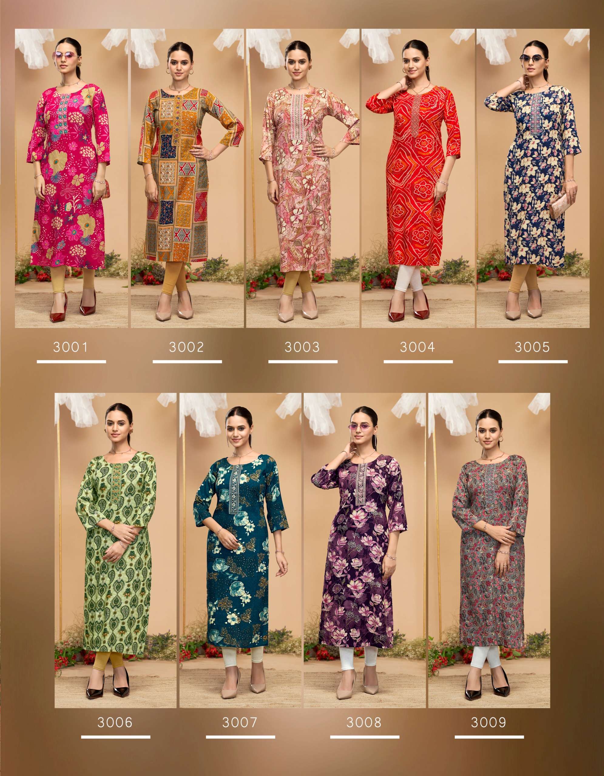 RADHIKA LIFESTYLE ALISHA VOL 3 RAYON PRINT FANCY DAILY WEAR KURTI
