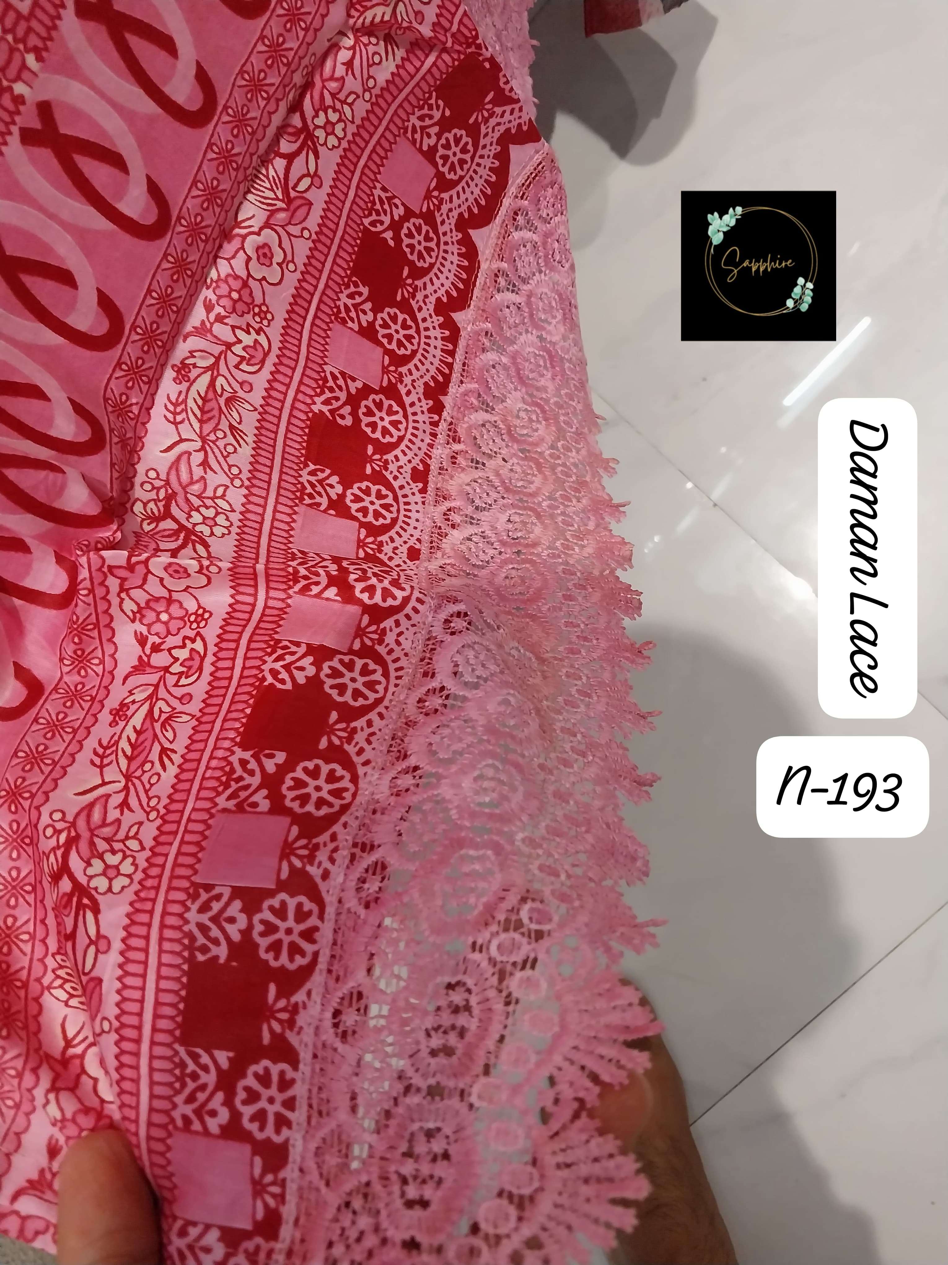 SAPPHIRE AGHA NOORAIN N 193 LAWN COTTON FANCY WORK SUIT