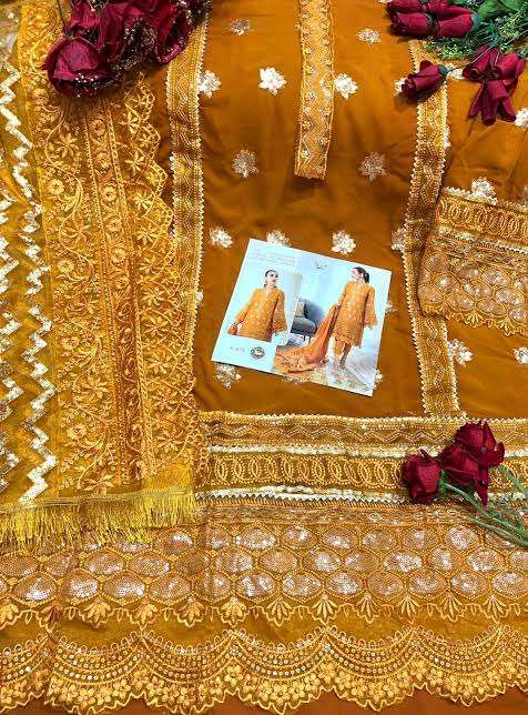 SHREE FAB DESIGN NO - S 473 FOX GEORGETTE PARTY WEAR SALWAR SUIT