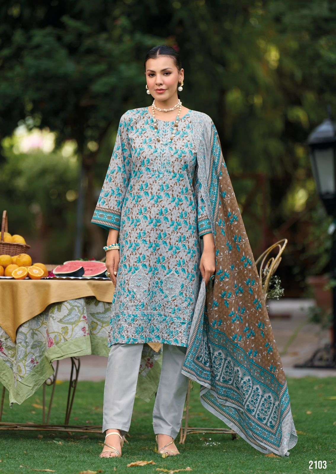 SHREE FABS BIN SAEED LAWN COLLECTION VOL 21 COTTON EMBROIDERY SUIT