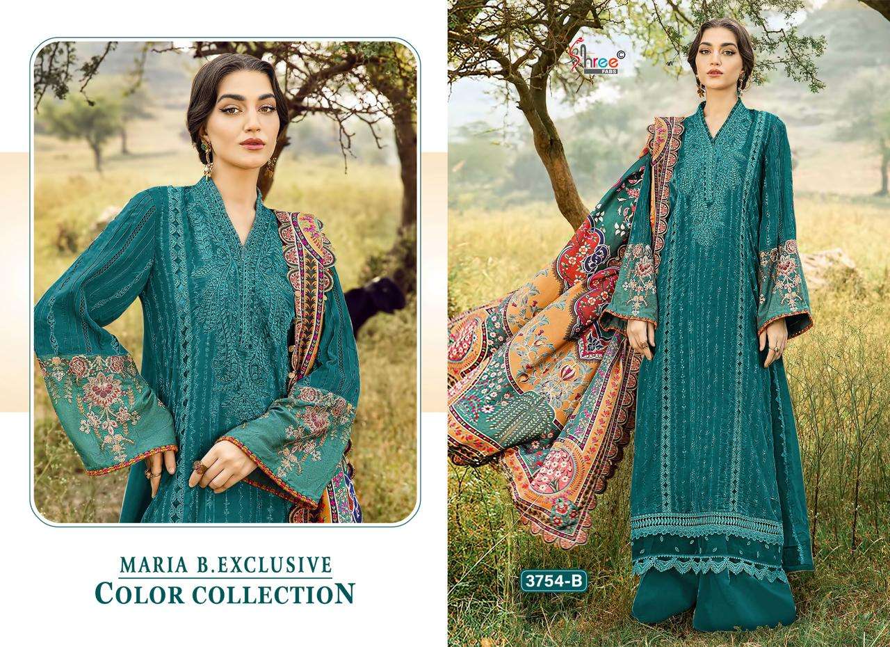 SHREE FABS MARIA B EXCLUSIVE COLOUR COLLECTION RAYON EMBROIDERED PAKISTANI SUIT