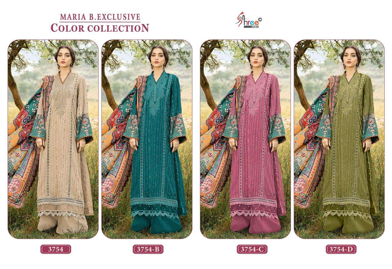 SHREE FABS MARIA B EXCLUSIVE COLOUR COLLECTION RAYON EMBROIDERED PAKISTANI SUIT