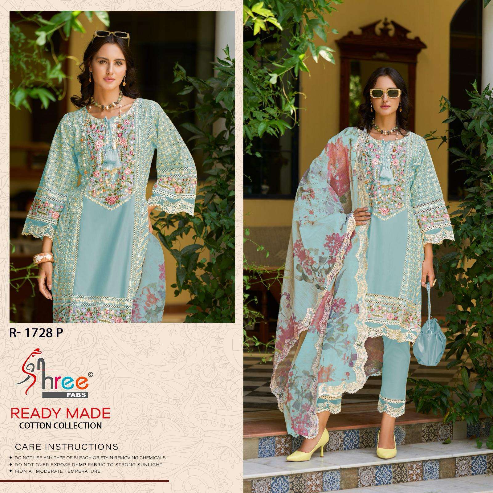 SHREE FABS R 1728 COTTON EMBROIDERED PAKISTANI SUIT