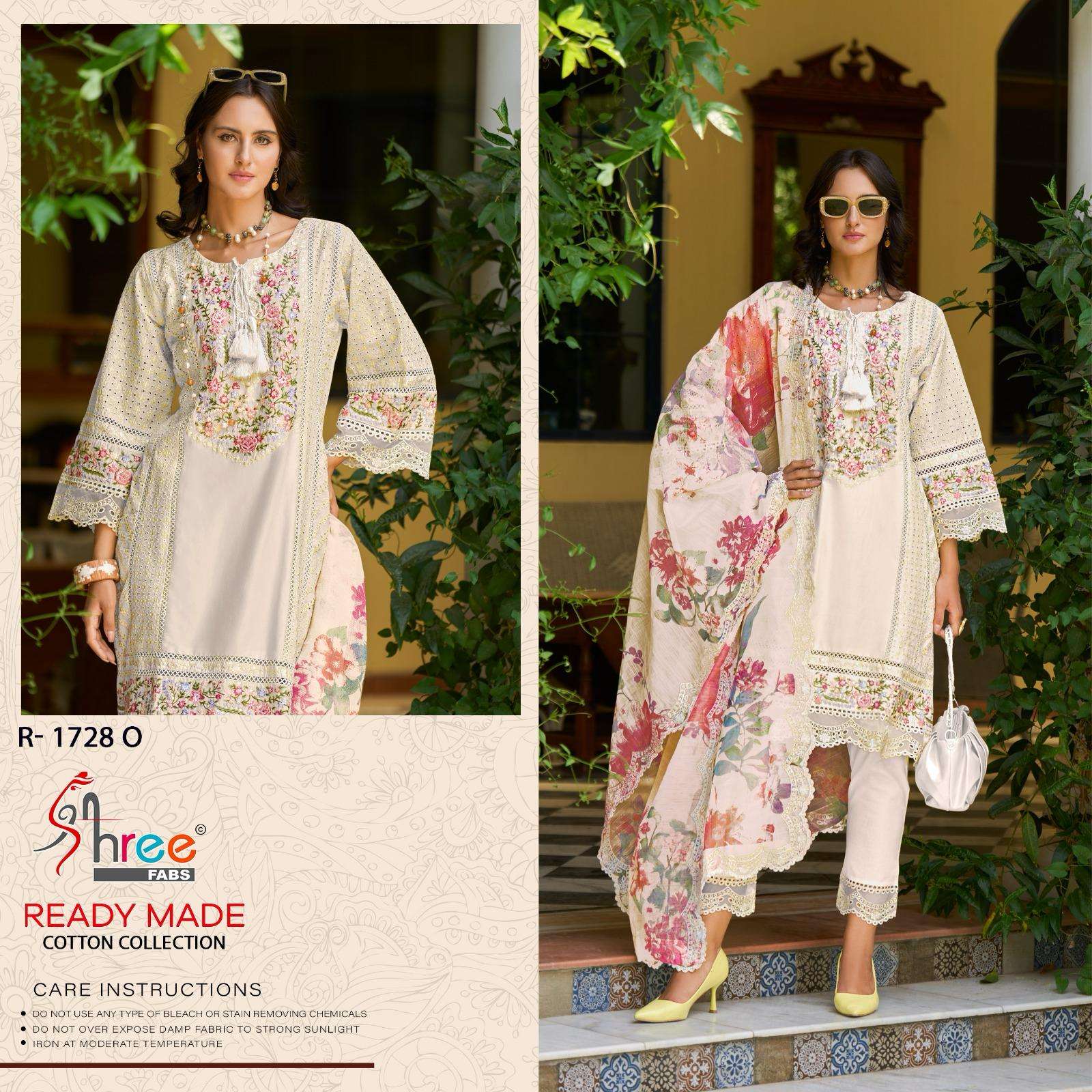 SHREE FABS R 1728 COTTON EMBROIDERED PAKISTANI SUIT