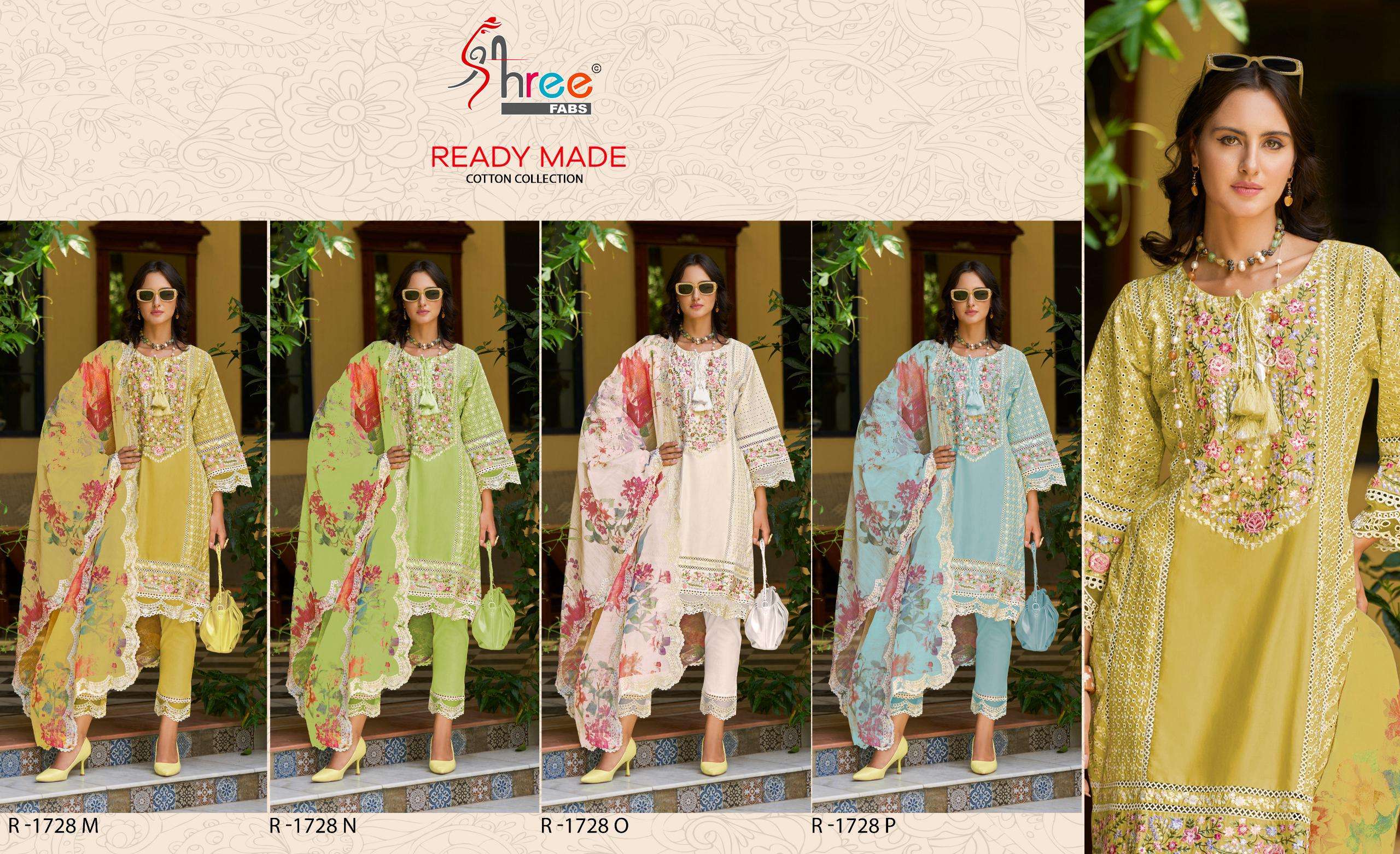 SHREE FABS R 1728 COTTON EMBROIDERED PAKISTANI SUIT