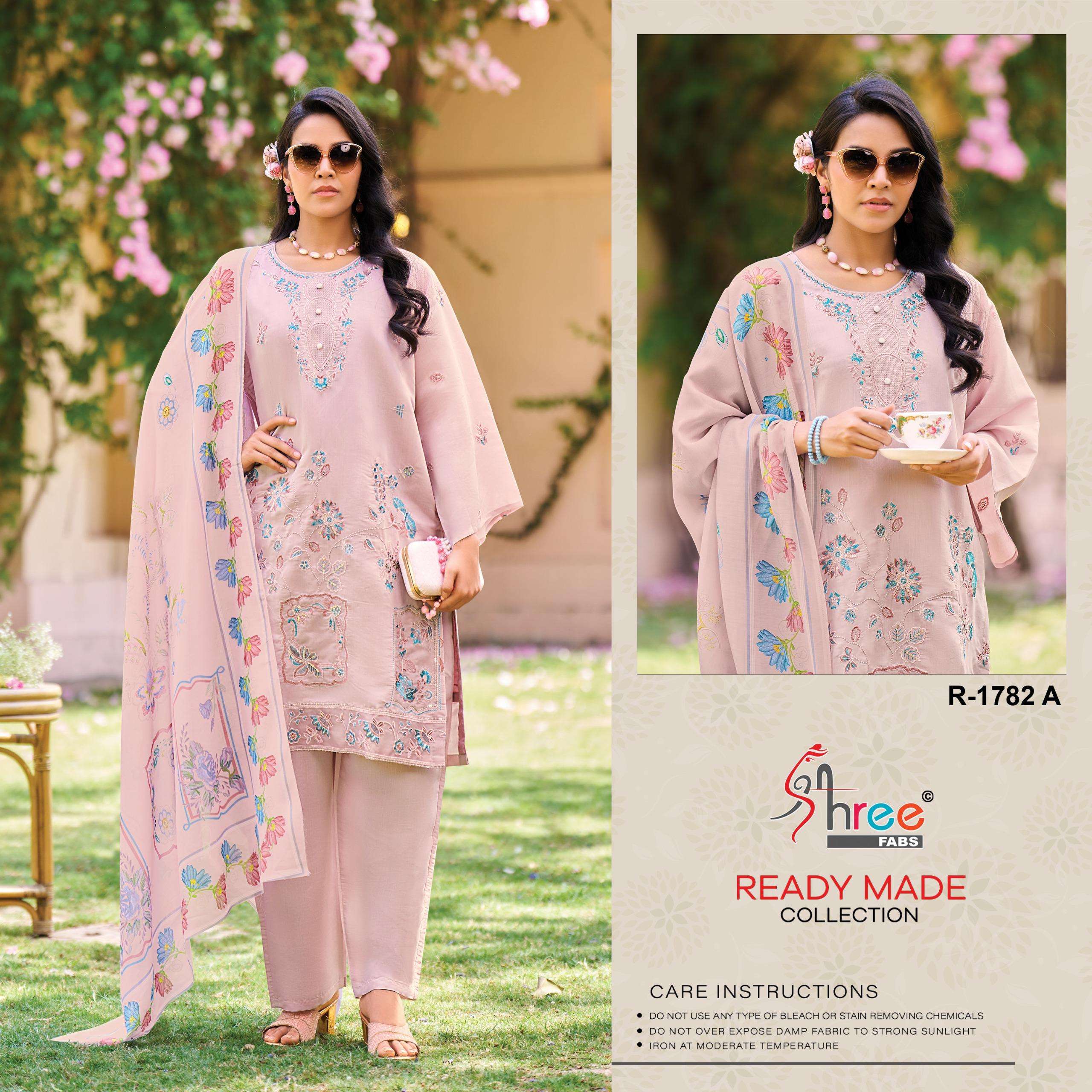 SHREE FABS R 1782 COTTON HEAVY EMBROIDERD PAKISTANI SUIT