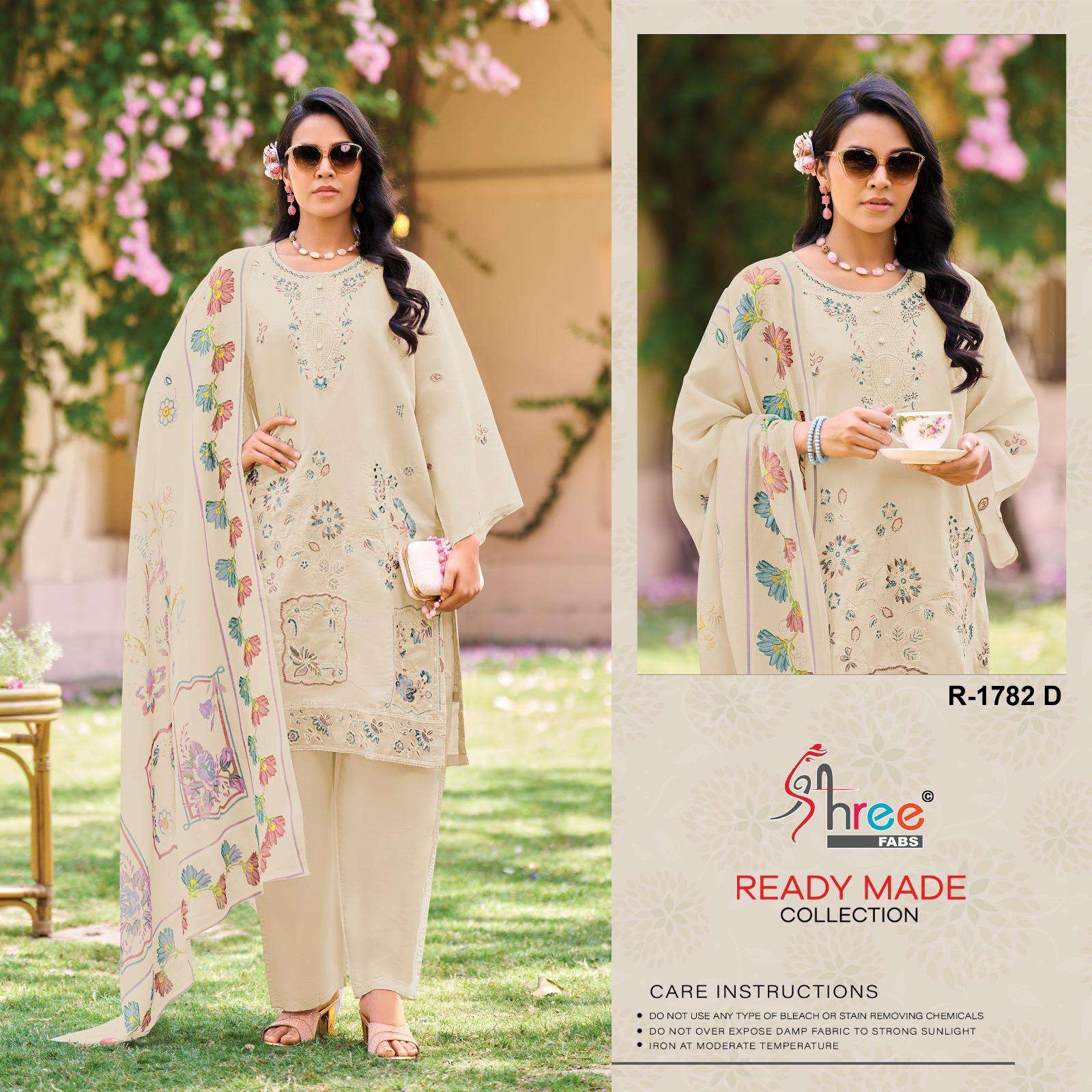 SHREE FABS R 1782 COTTON HEAVY EMBROIDERD PAKISTANI SUIT