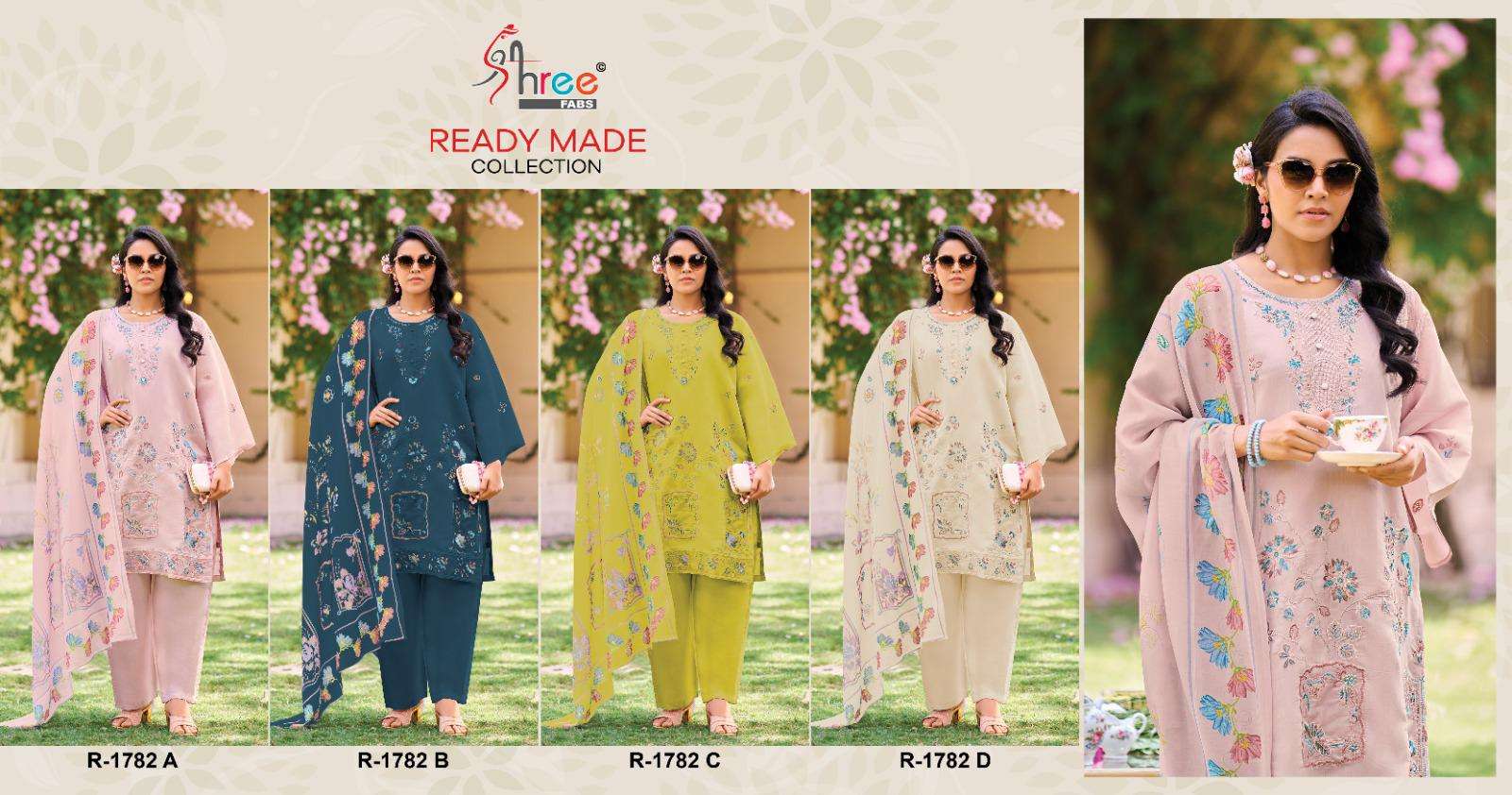 SHREE FABS R 1782 COTTON HEAVY EMBROIDERD PAKISTANI SUIT