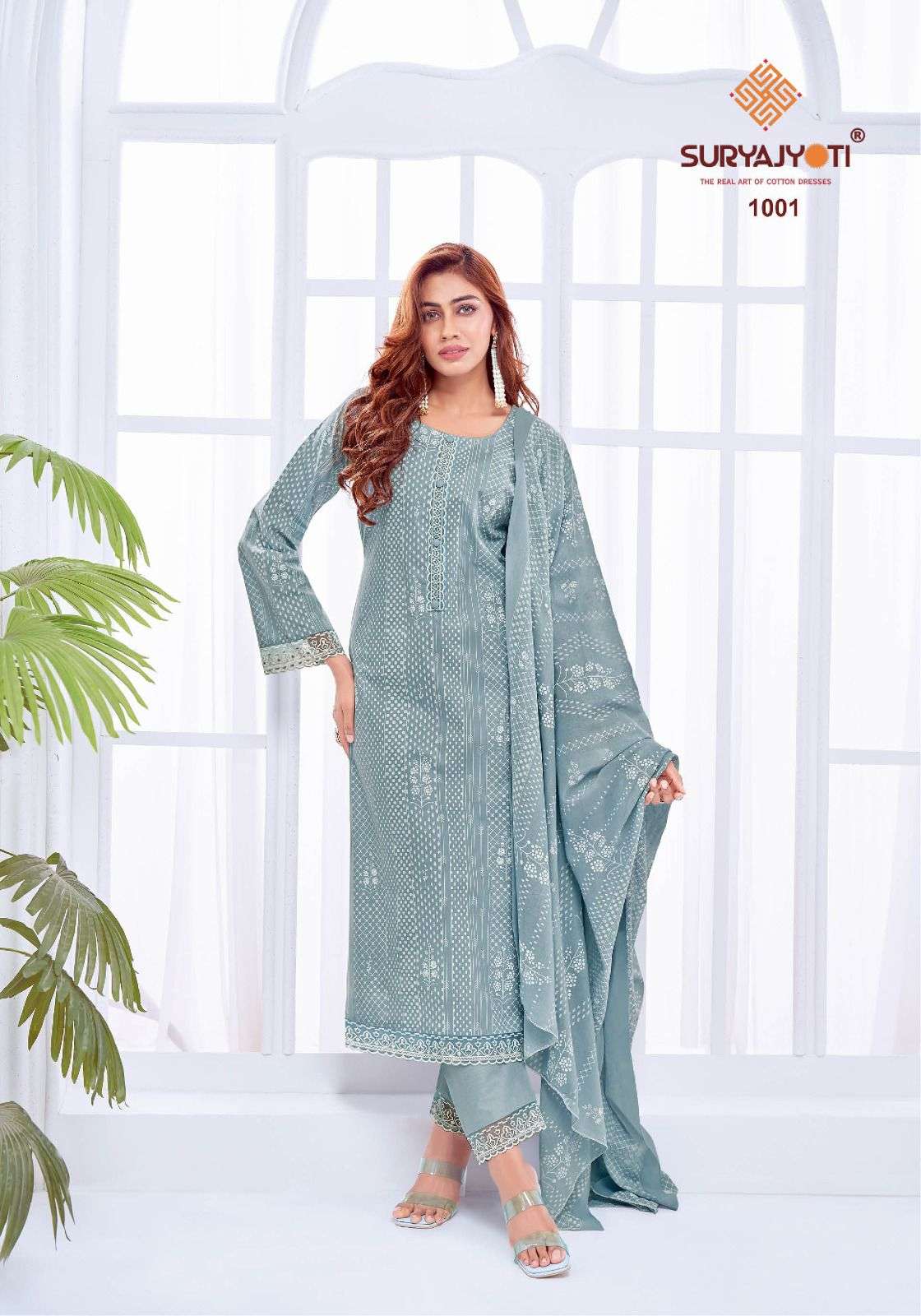 SURYAJYOTI KASHVI VOL 1 COTTON PRINT WITH EMBROIDERY WORK SUIT