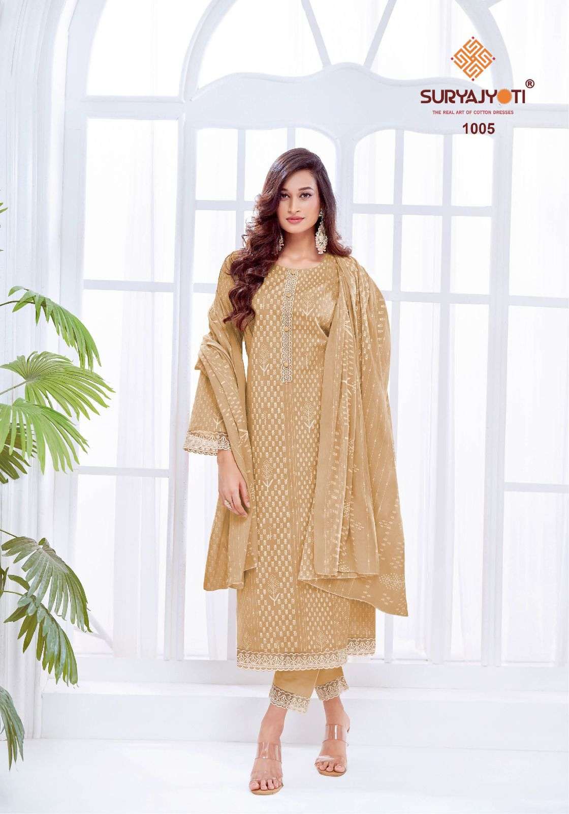 SURYAJYOTI KASHVI VOL 1 COTTON PRINT WITH EMBROIDERY WORK SUIT