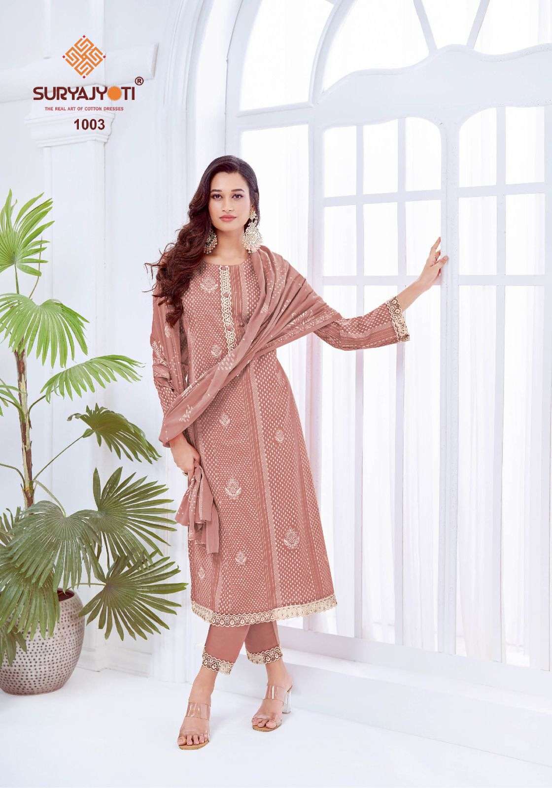 SURYAJYOTI KASHVI VOL 1 COTTON PRINT WITH EMBROIDERY WORK SUIT