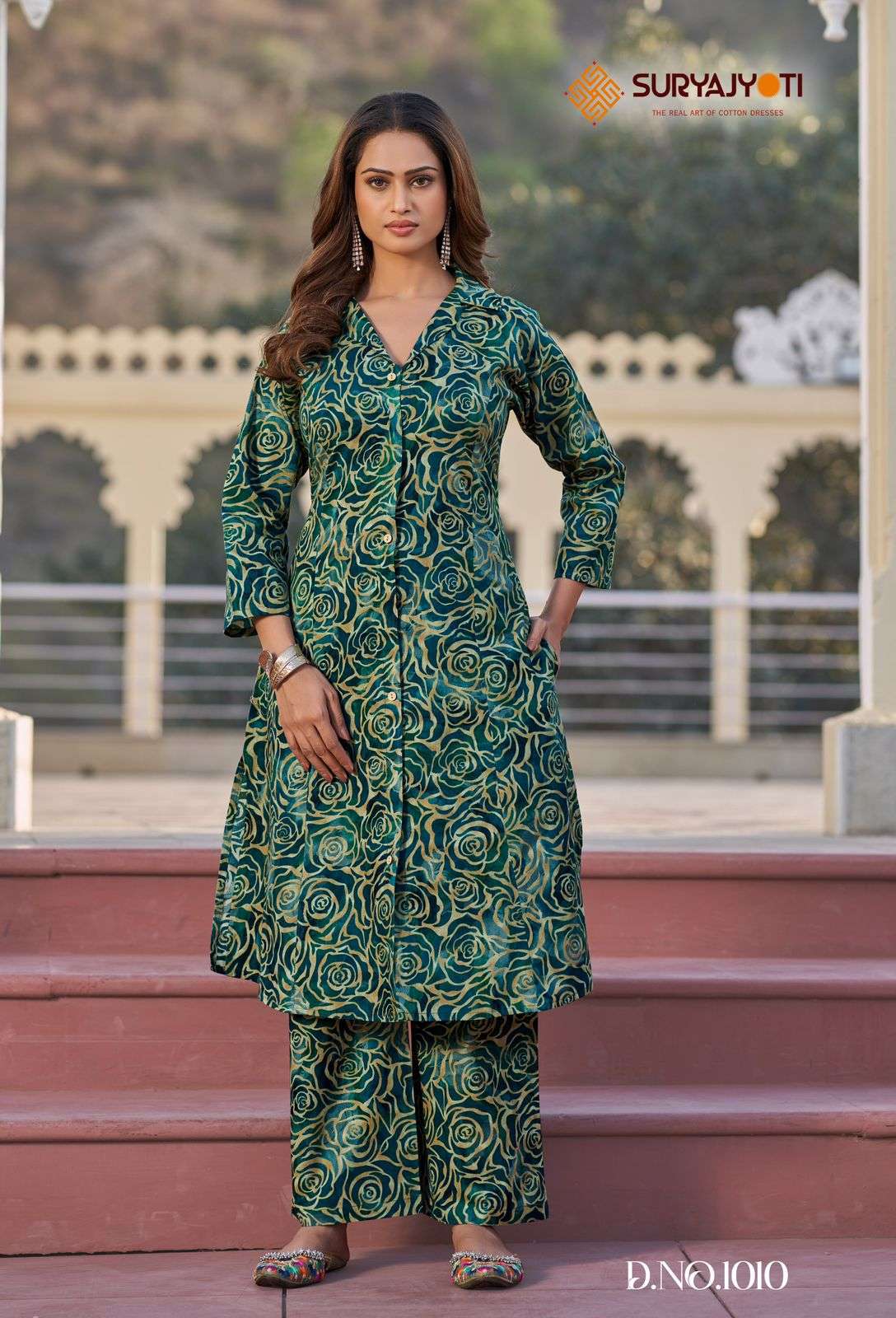 SURYAJYOTI POORNIMA VOL 1 COTTON PRINT KURTI WITH BOTTOM PAIR