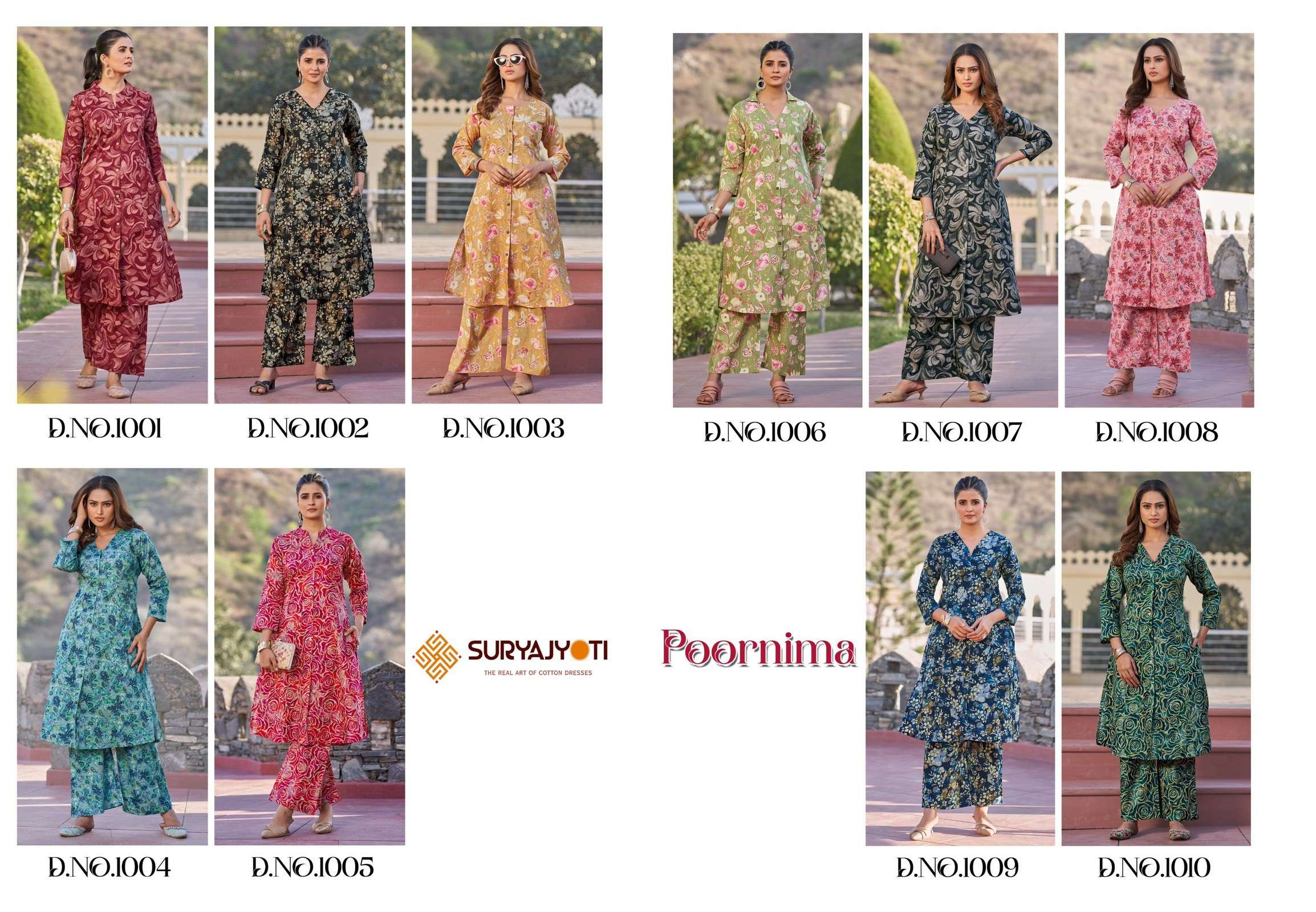 SURYAJYOTI POORNIMA VOL 1 COTTON PRINT KURTI WITH BOTTOM PAIR