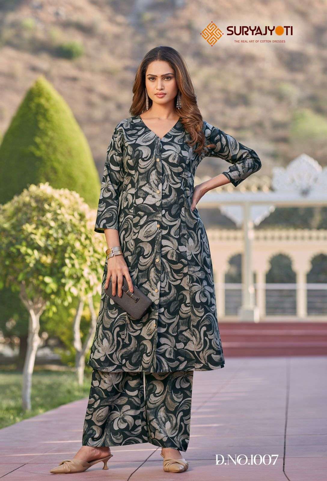 SURYAJYOTI POORNIMA VOL 1 COTTON PRINT KURTI WITH BOTTOM PAIR