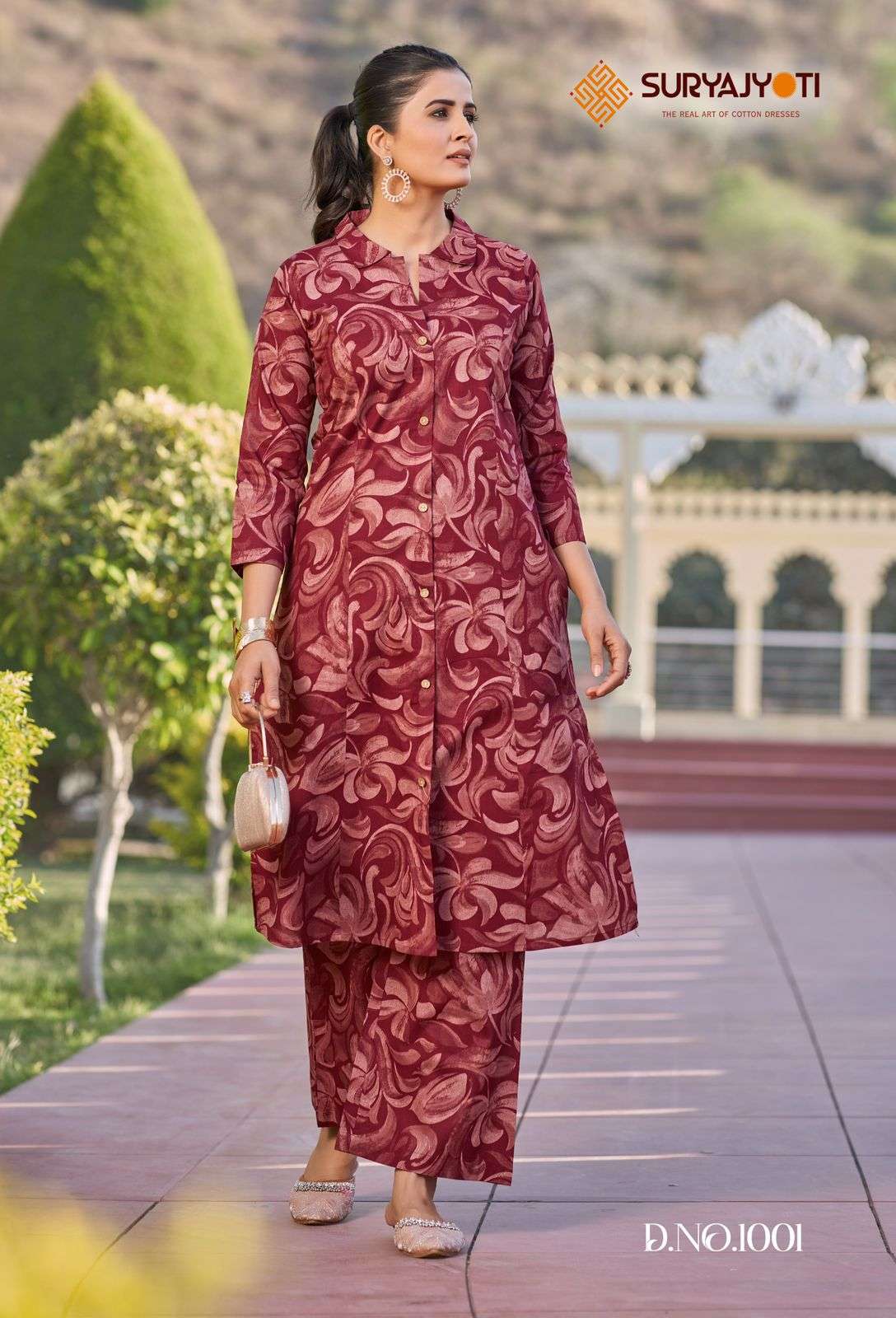 SURYAJYOTI POORNIMA VOL 1 COTTON PRINT KURTI WITH BOTTOM PAIR