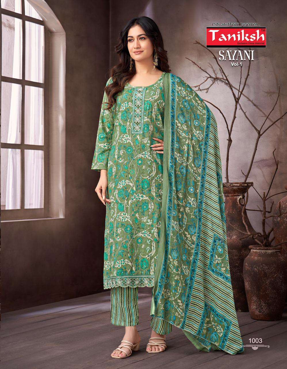 TANIKSH SAYANI VOL 1 CAPSULE FOIL PRINT FANCY LADIES KURTI COMBO SET