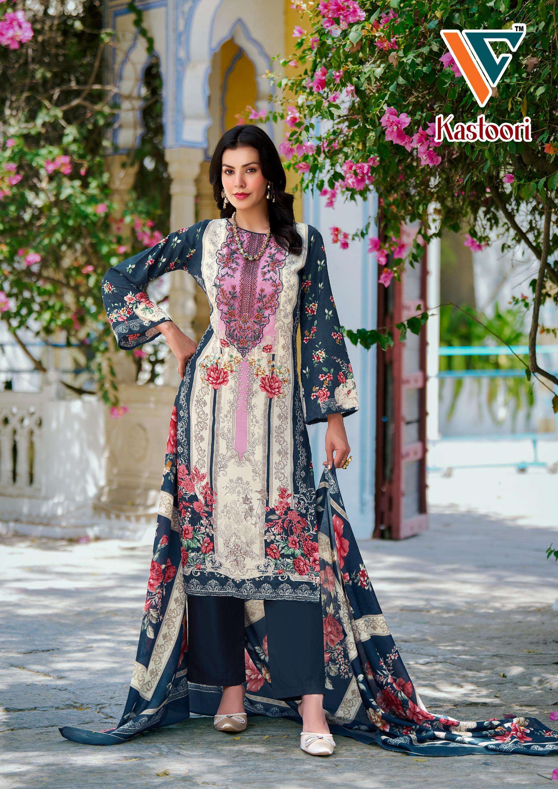 VANDANA CREATION KASTOORI‎‎ VOL 2 COTTON DIGITAL PRINT WITH FANCY WORK SUIT