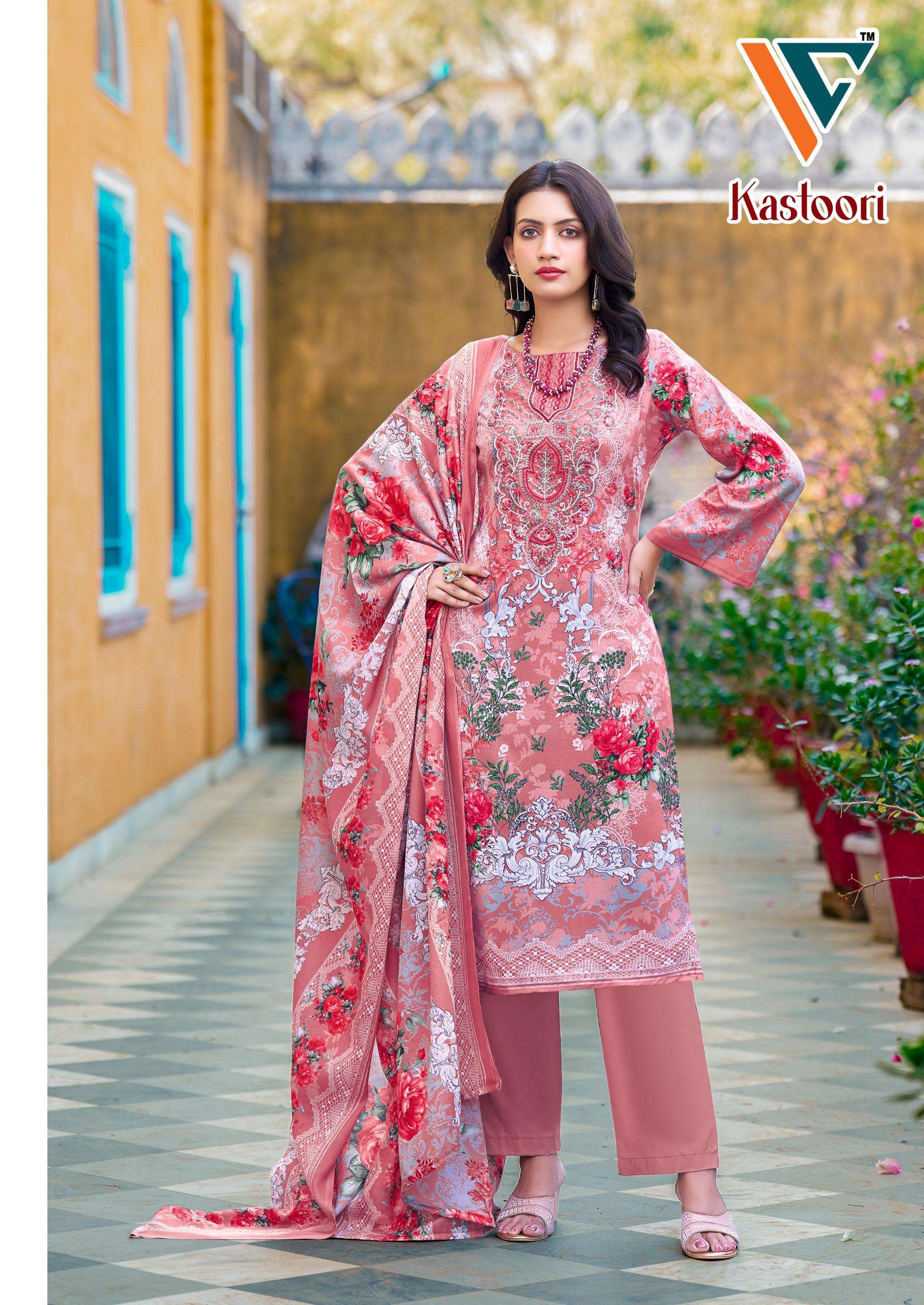VANDANA CREATION KASTOORI‎‎ VOL 2 COTTON DIGITAL PRINT WITH FANCY WORK SUIT