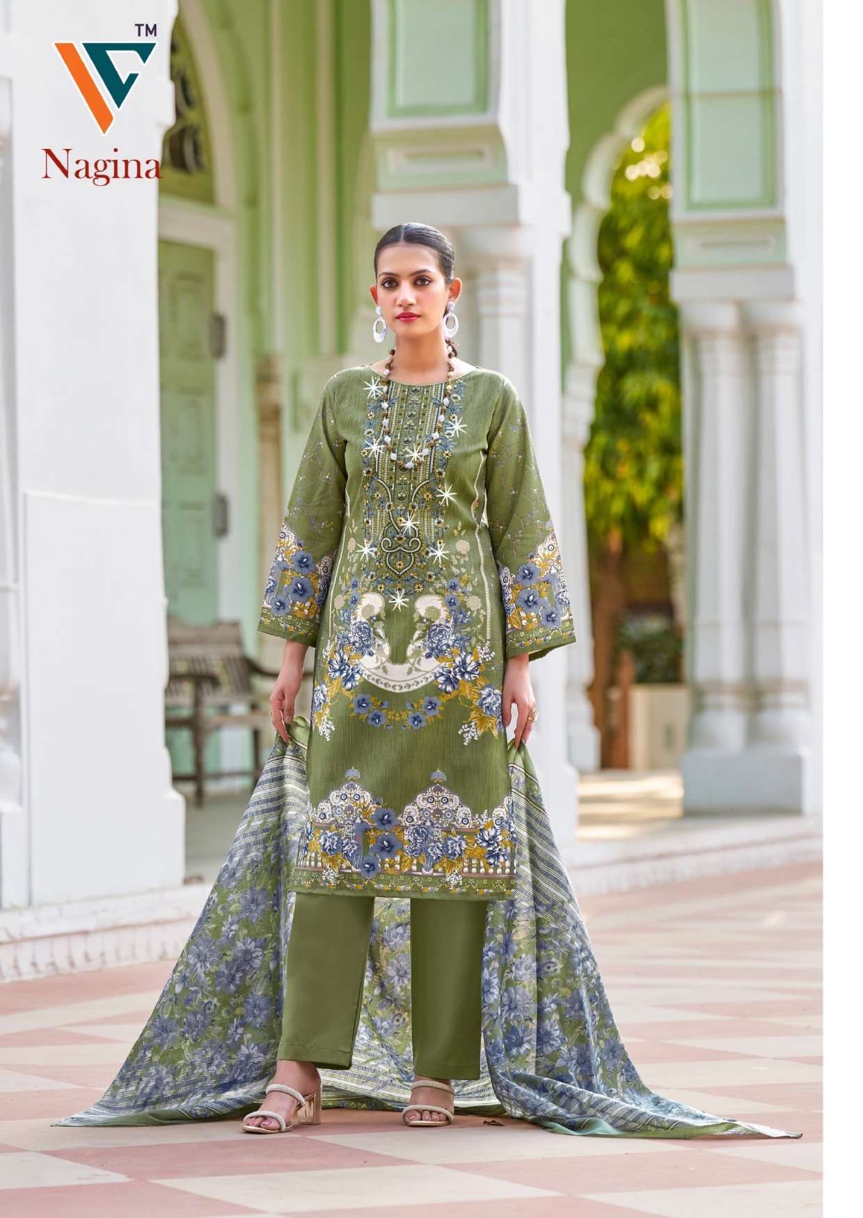 VANDANA‎ CREATION NAGINA‎‎ VOL 4 COTTON DIGITAL PRINTS SALWAR SUIT