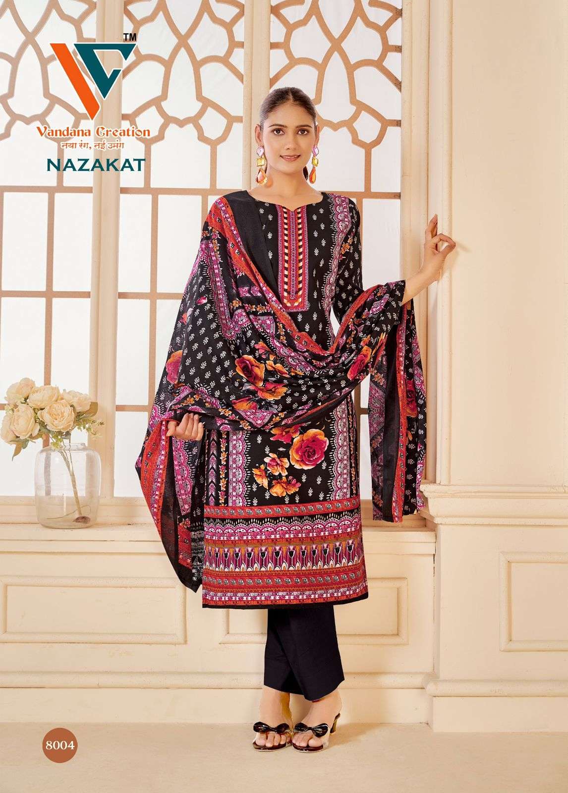 VANDANA‎‎‎‎ CREATION NAZAKAT VOL 8 COTTON DIGITAL PRINT SUIT