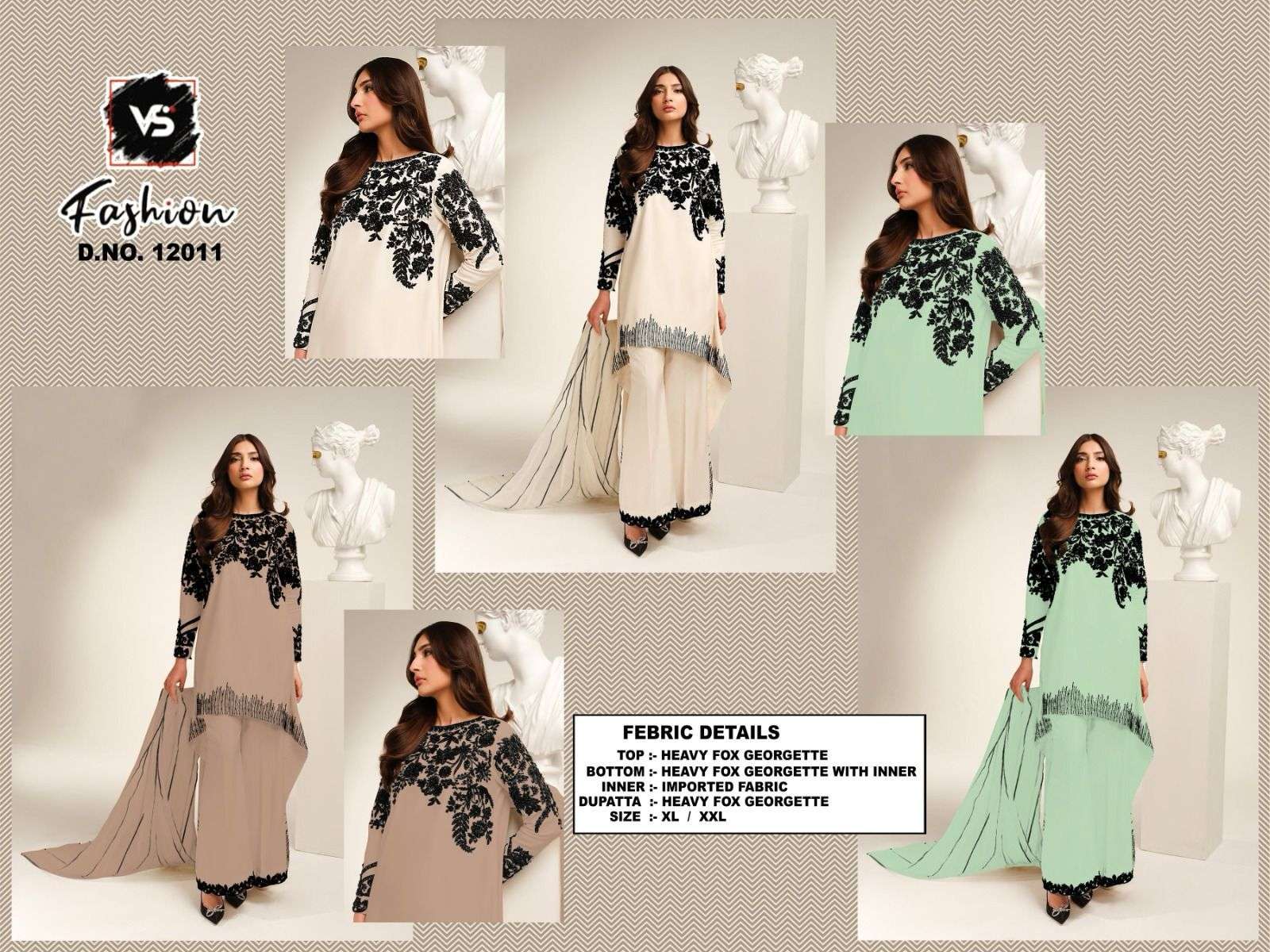 VS FASHION D NO 12011 GEORGETTE DESIGNER PAKISTANI SUIT