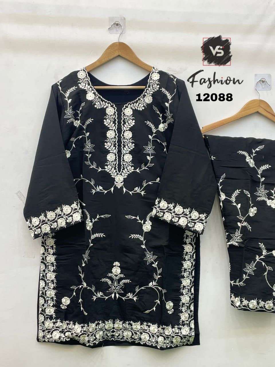 VS FASHION D NO 12088 COTTON FANCY DESIGNER PAKISTANI STYLE CO-ORD SET