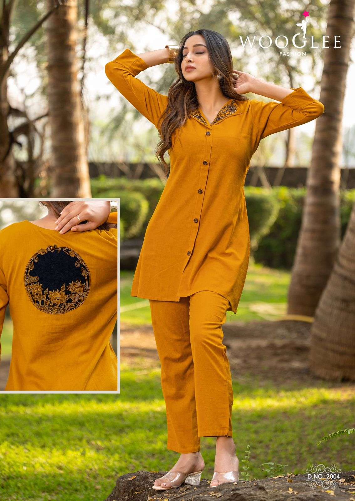 WOOGLEE ZEEL COTTON FANCY HAND WORKS LADIES CO-ORD SET