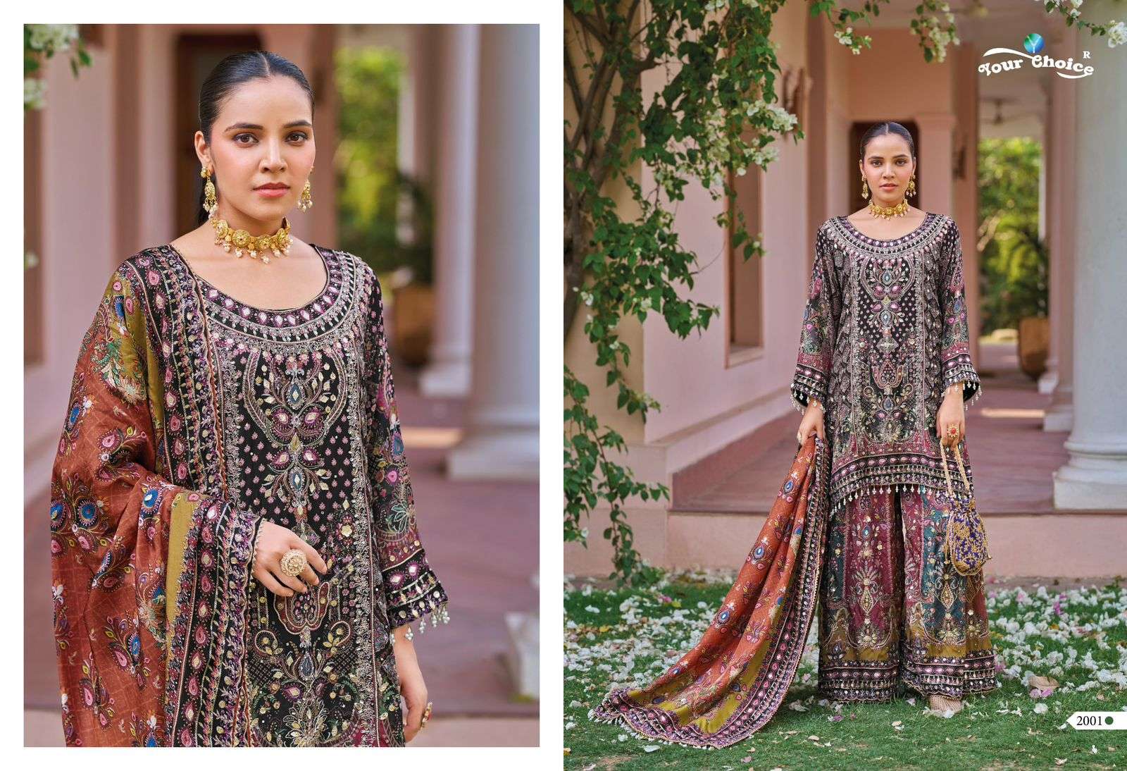 YOUR CHOICE SEERAT VOL 2 HEAVY DESIGNER WEDDING WEAR SHARARA SUIT