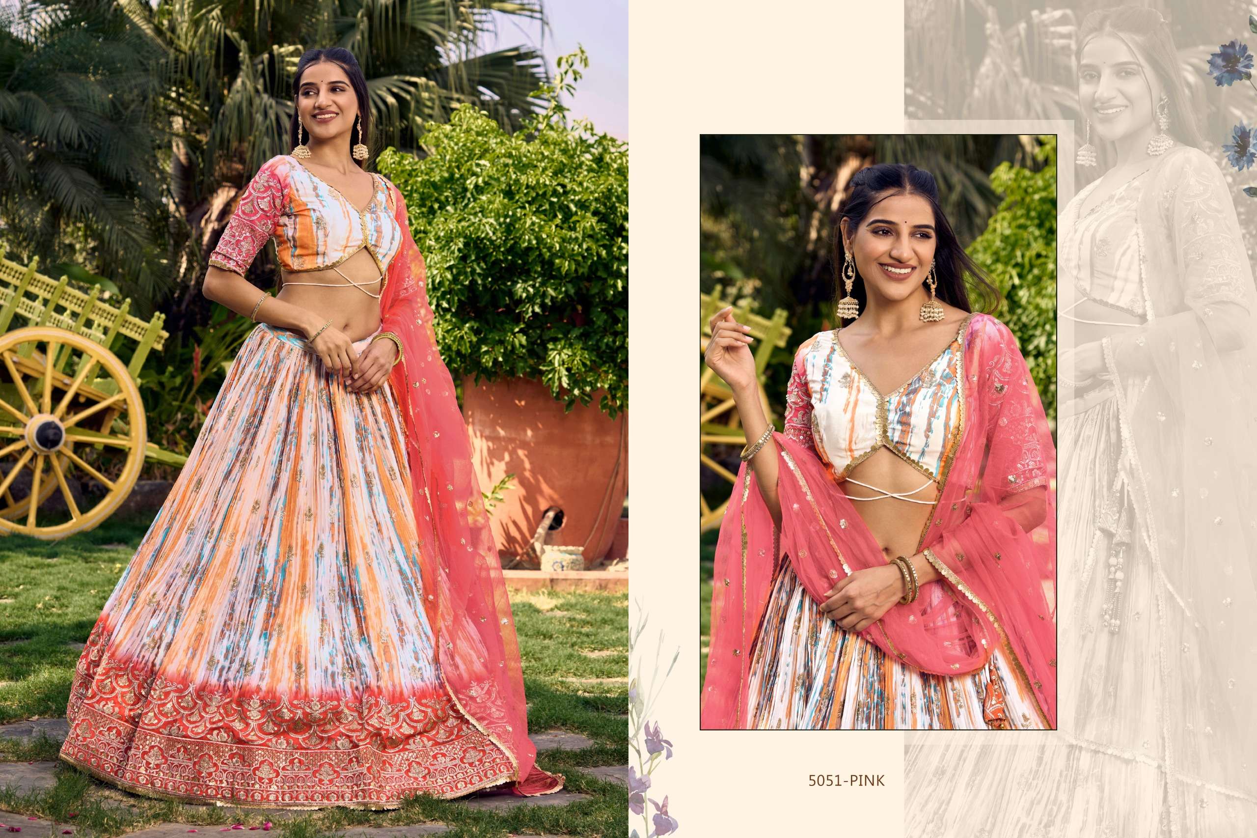 ZEEL CLOTHING LAVANYA CHINON DESIGNER FESTIVE WEAR LEHENGA CHOLI