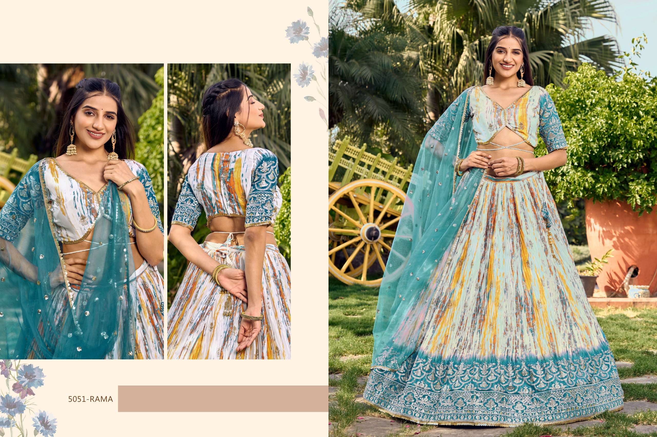 ZEEL CLOTHING LAVANYA CHINON DESIGNER FESTIVE WEAR LEHENGA CHOLI