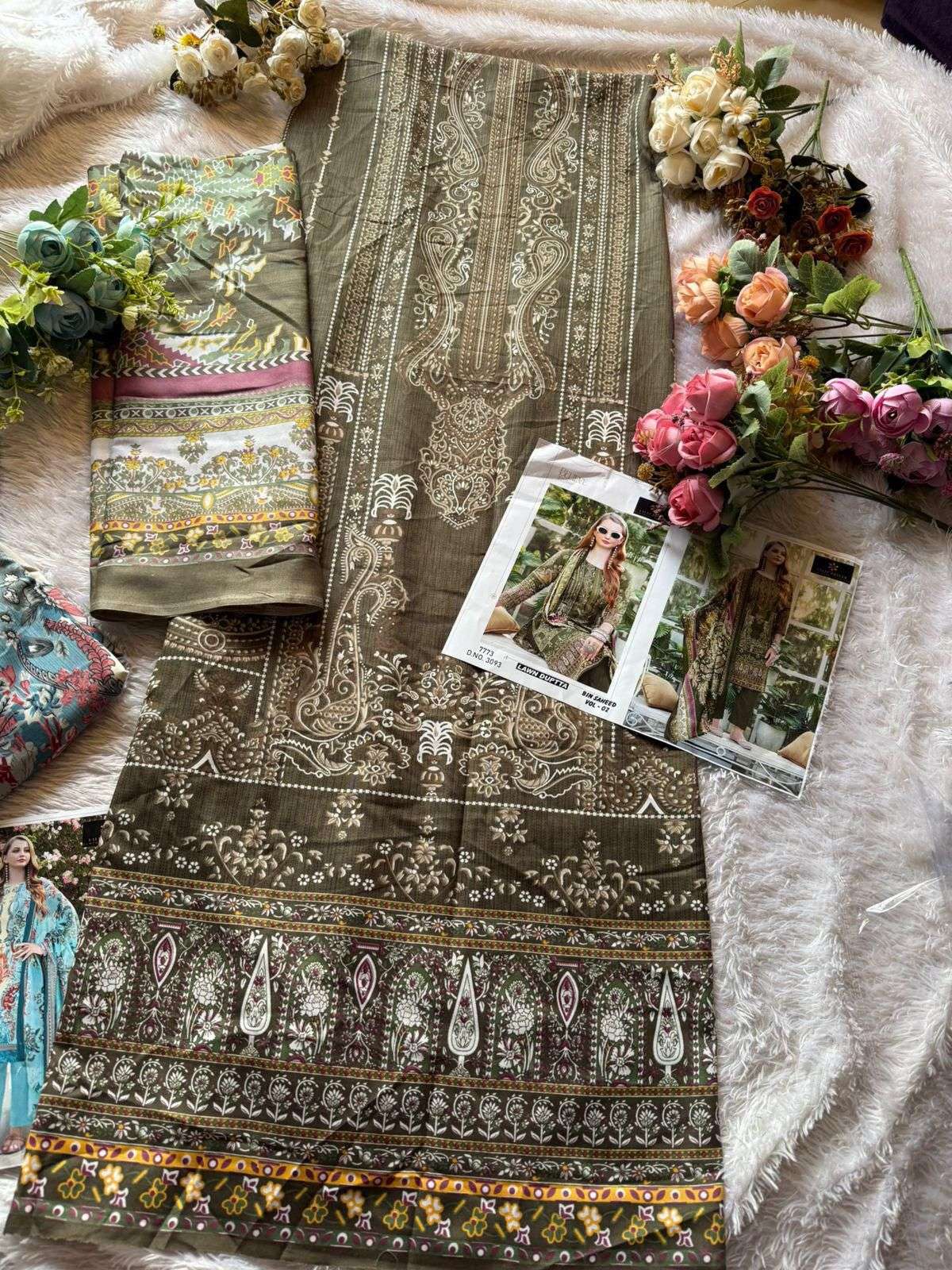 AALIZ PRINTS BIN SAHEED VOL 2 COTTON DIGITAL PRINTS SALWAR SUIT
