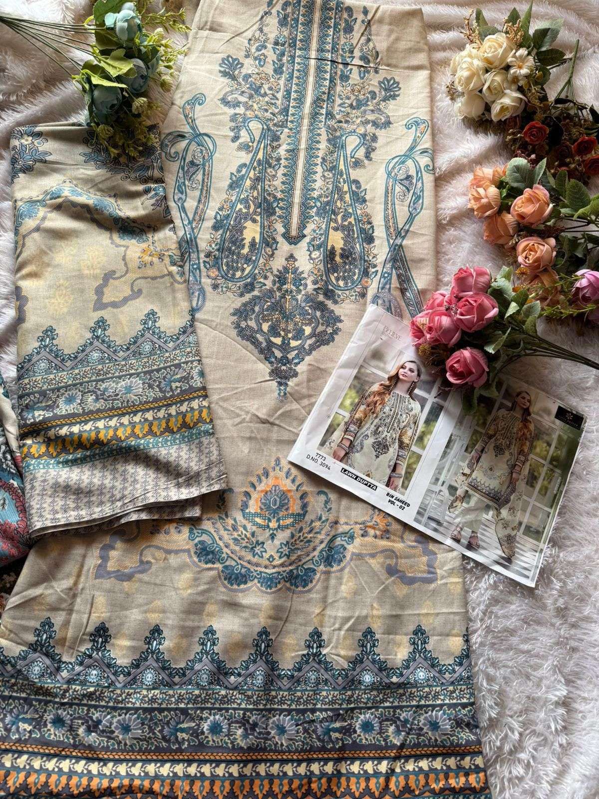 AALIZ PRINTS BIN SAHEED VOL 2 COTTON DIGITAL PRINTS SALWAR SUIT