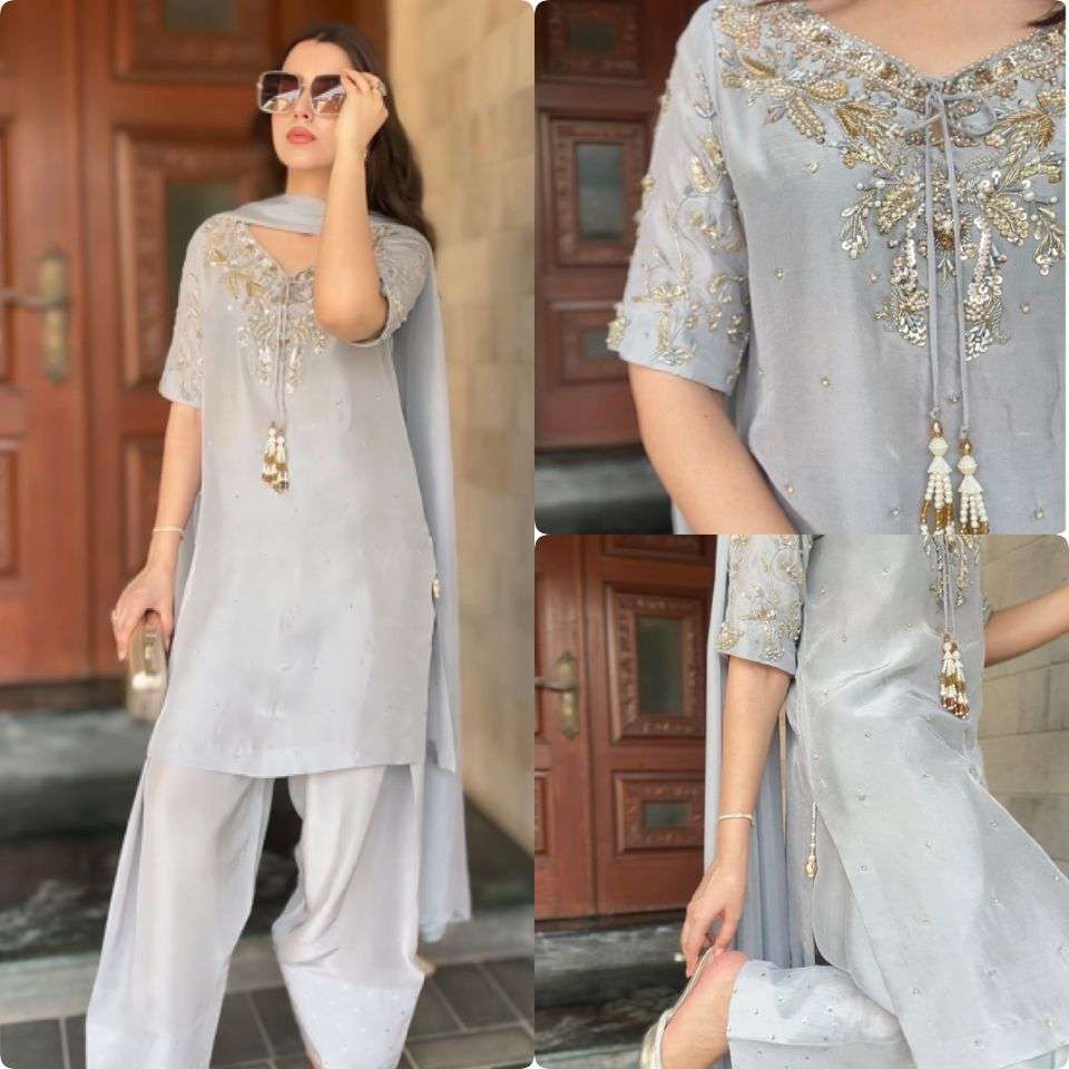 AD 208 HEAVY BEAUTIFUL EMBROIDERED PARTY WEAR SUIT