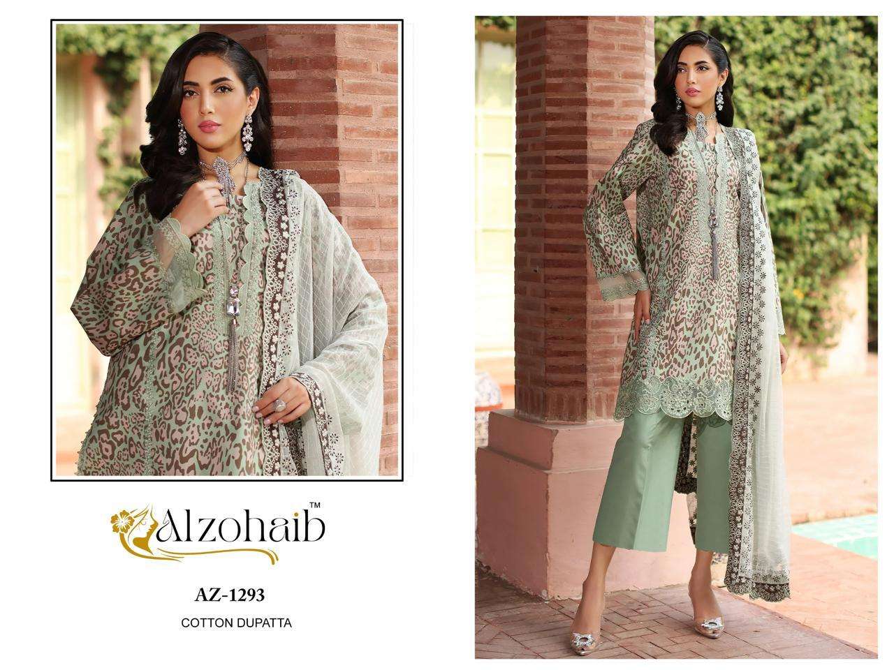 AL ZOHAIB PARISA COTTON PRINT WITH FANCY EMBROIDERY WORK SALWAR KAMEEZ 
