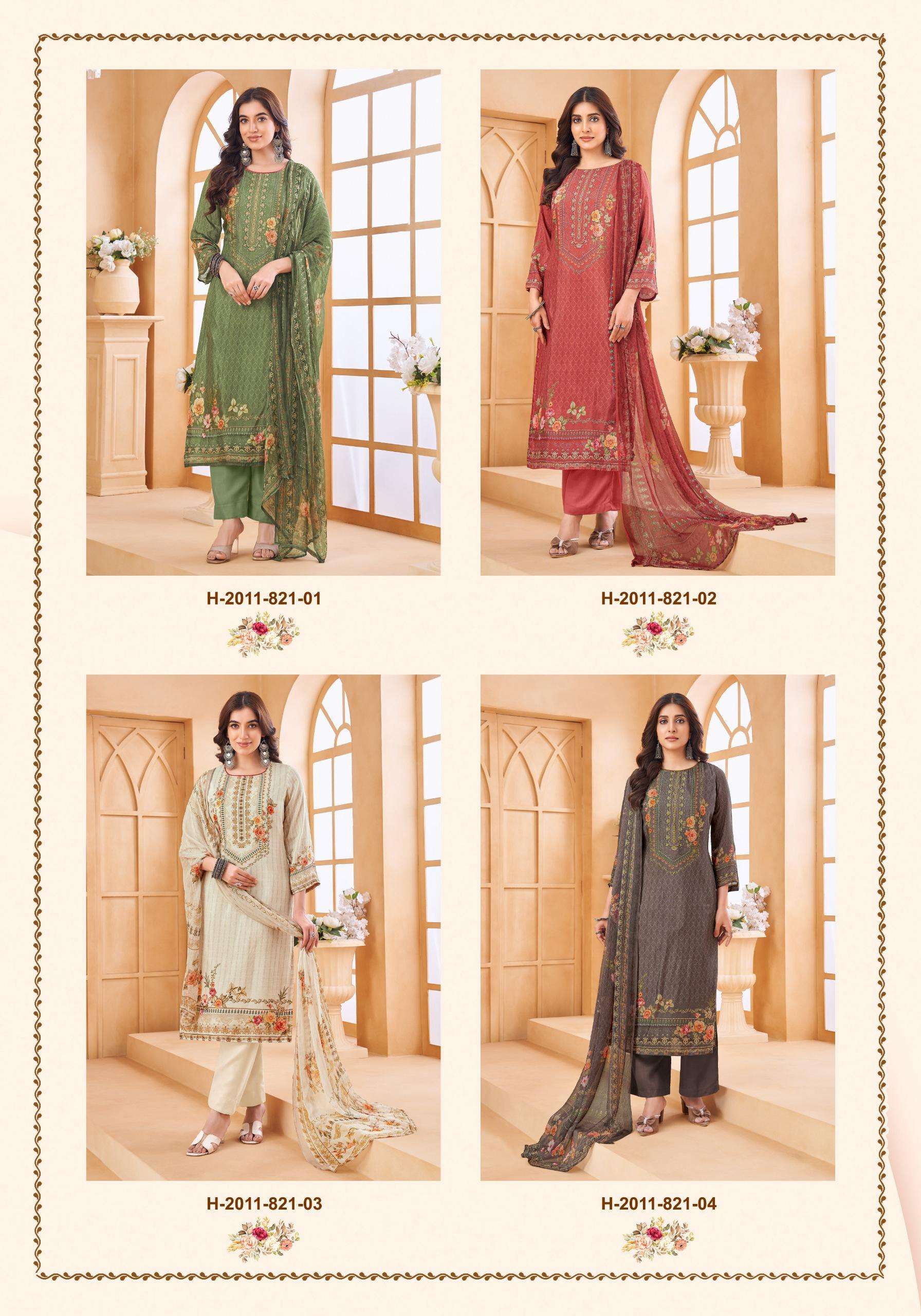 ALOK SUITS SHEESHA VOL 4 VISCOSE EMBROIDERY WORK SUIT