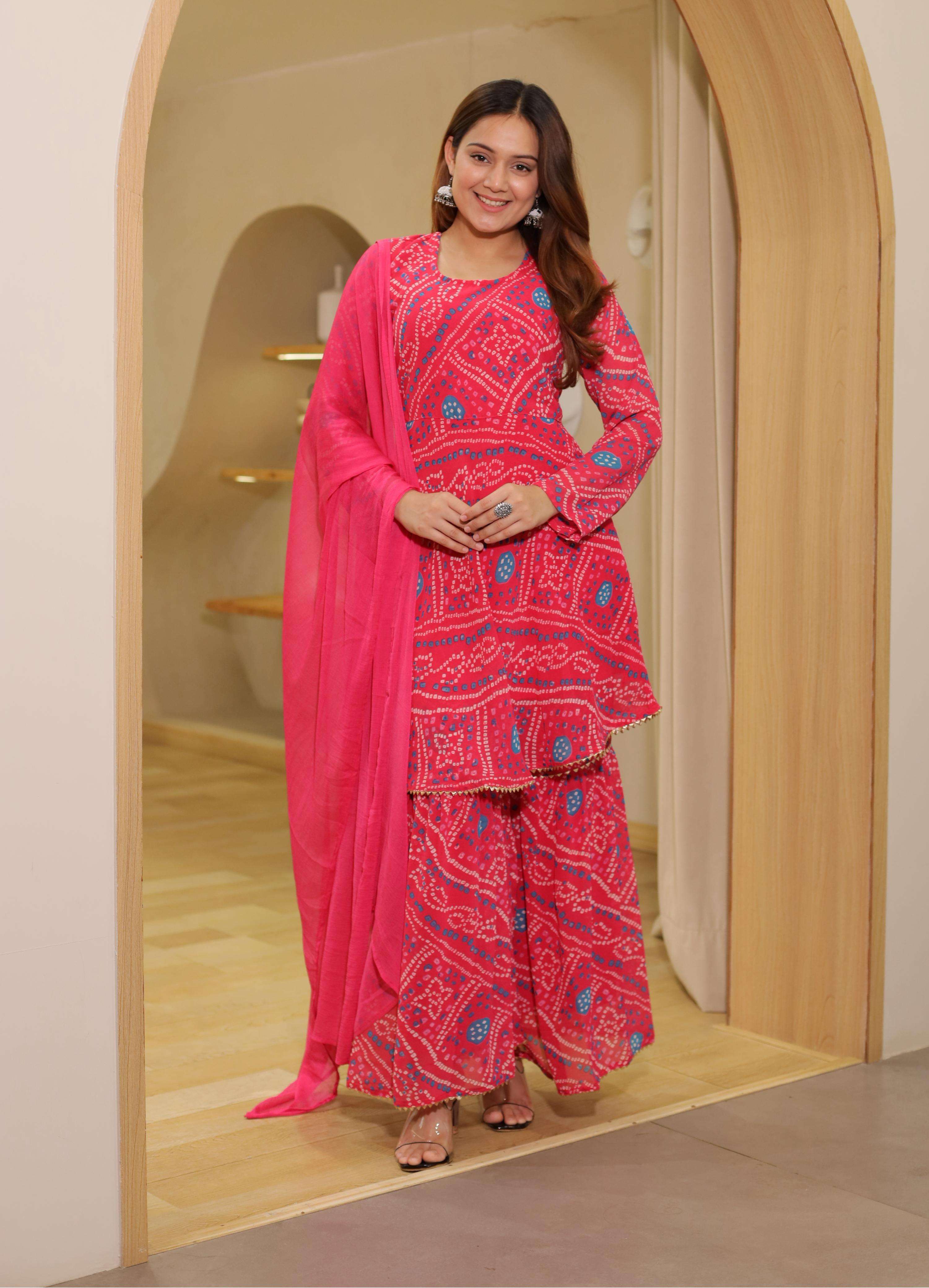BLUE HILLS FESTIVAL SEASON FANCY DESIGNER PARTY WEAR SHARARA SUIT
