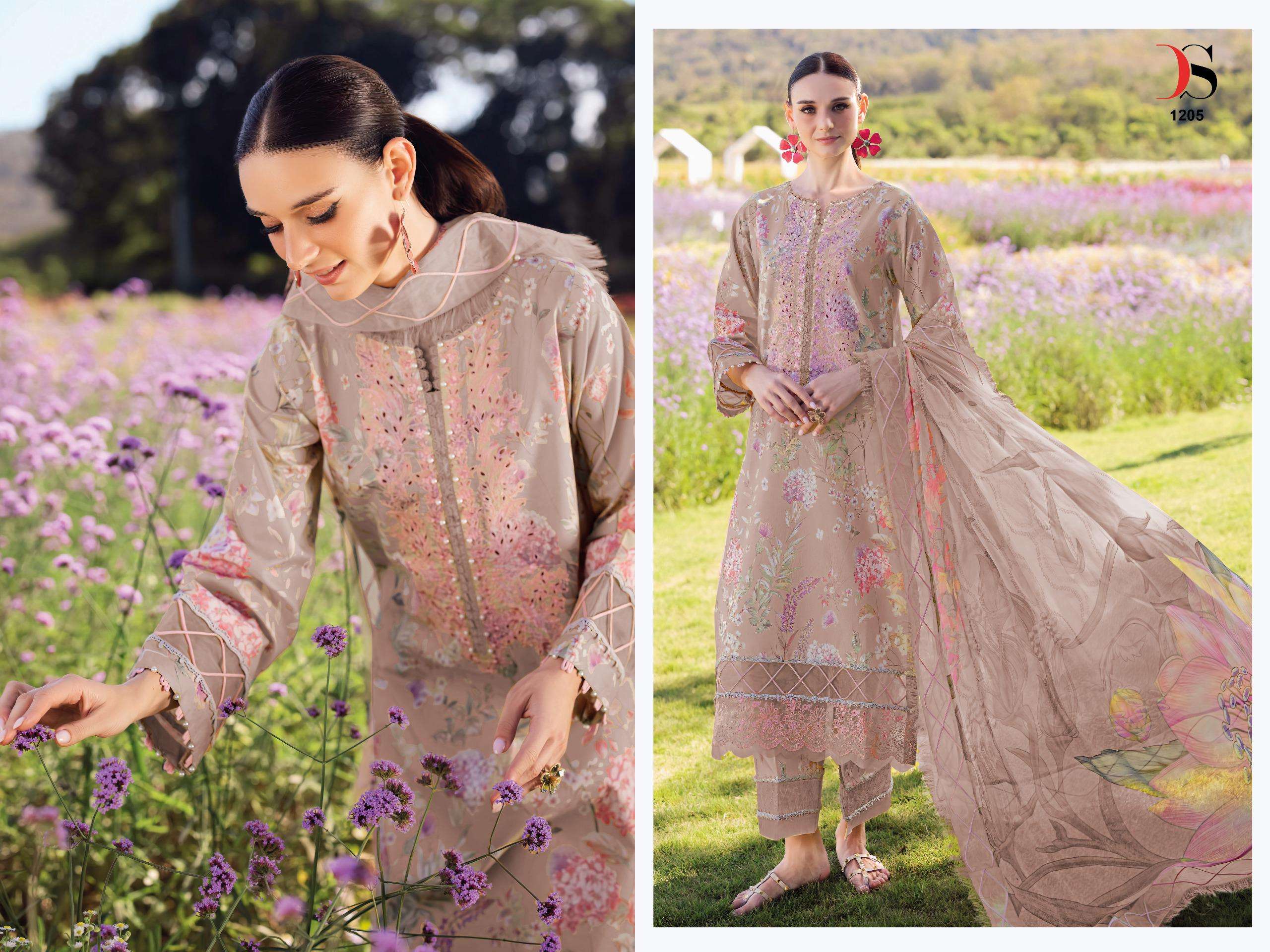 DEEPSY SUITS JADE URBAN LAWN 25 VOL 3 COTTON PATCH EMBROIDERY WORK SUIT