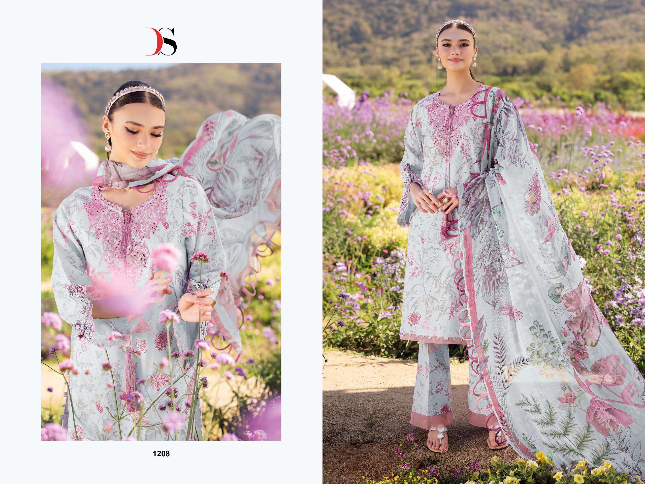 DEEPSY SUITS JADE URBAN LAWN 25 VOL 3 COTTON PATCH EMBROIDERY WORK SUIT