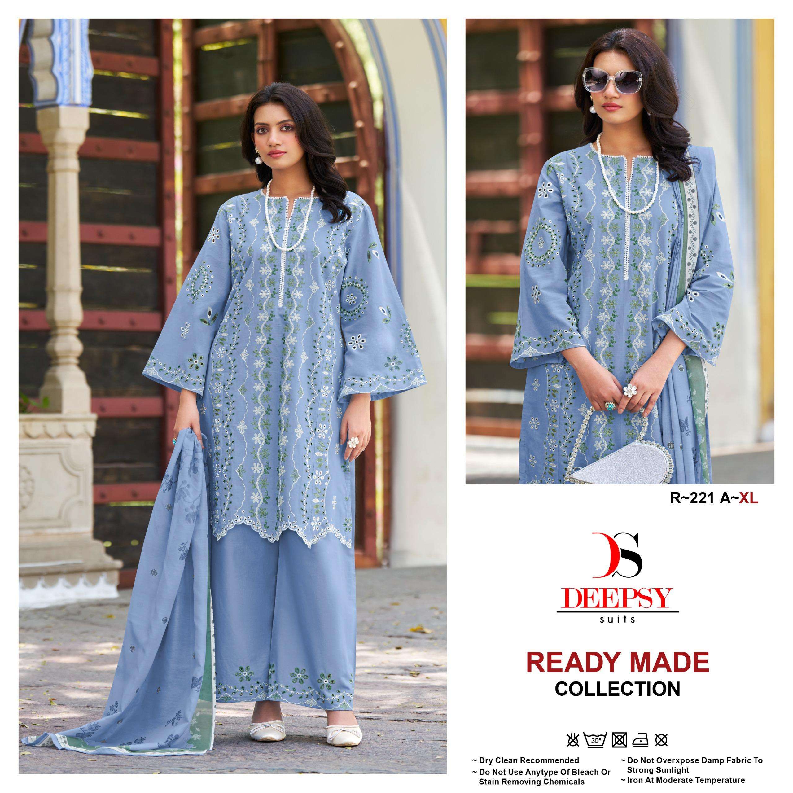 DEEPSY SUITS R 221 COTTON HEAVY EMBROIDERED PAKISTANI SUIT