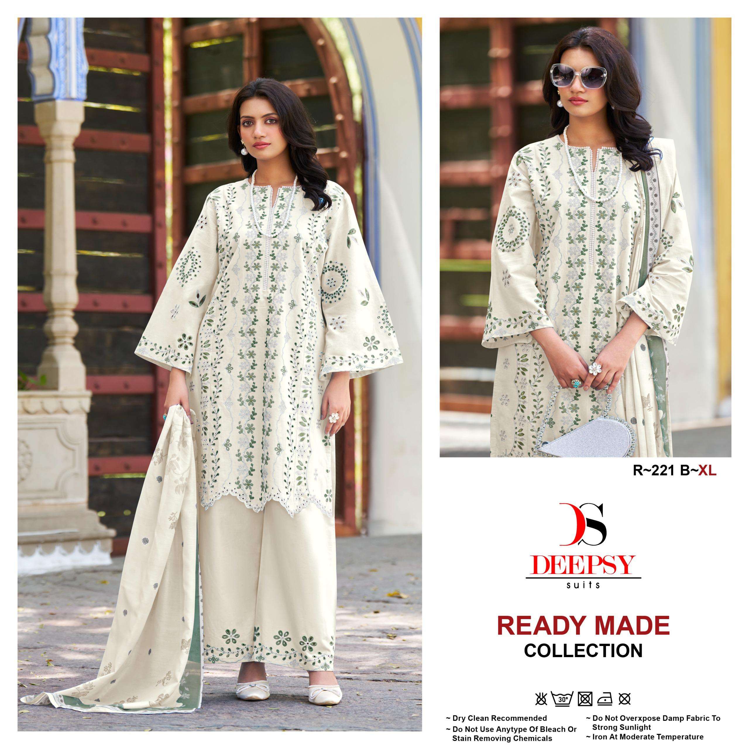 DEEPSY SUITS R 221 COTTON HEAVY EMBROIDERED PAKISTANI SUIT