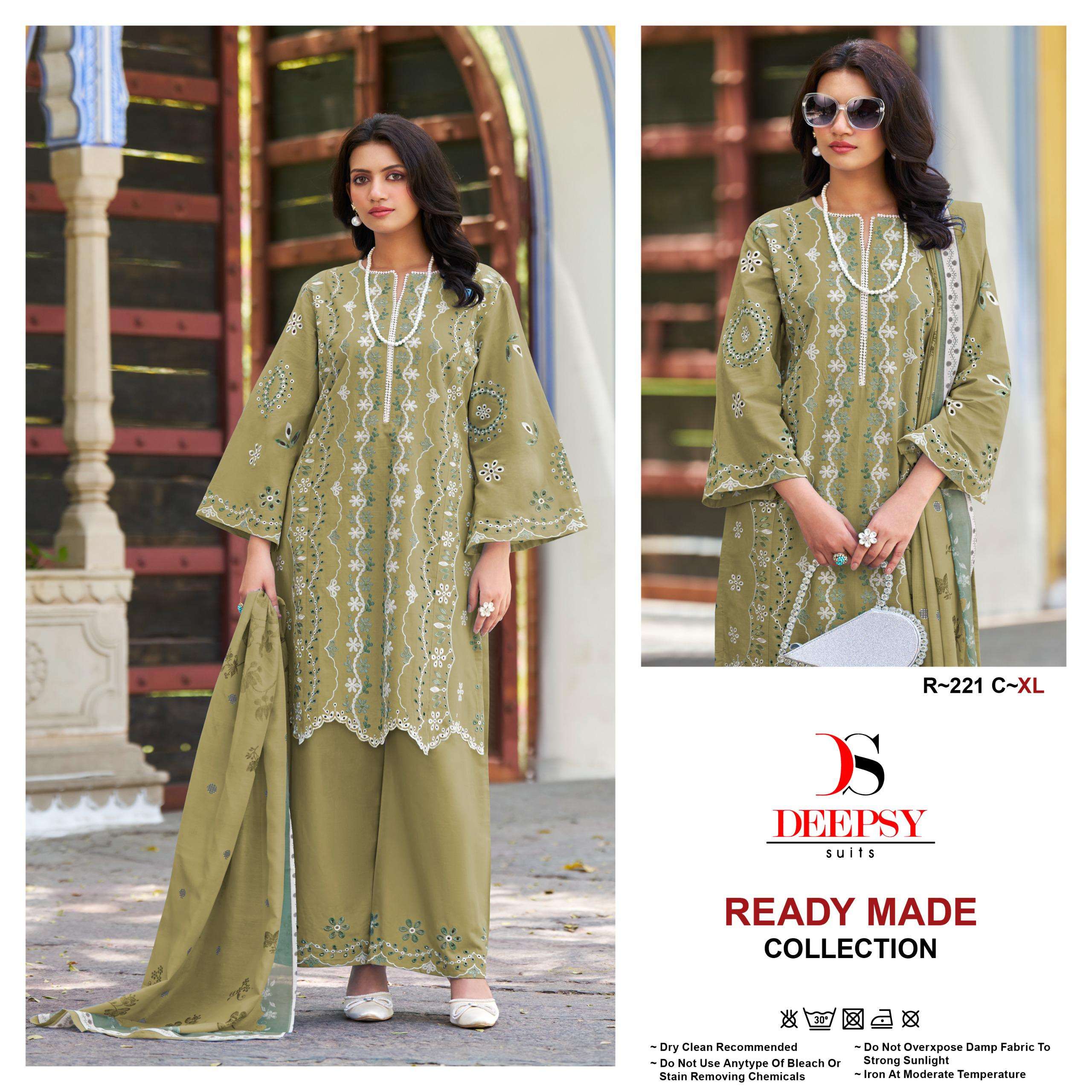 DEEPSY SUITS R 221 COTTON HEAVY EMBROIDERED PAKISTANI SUIT