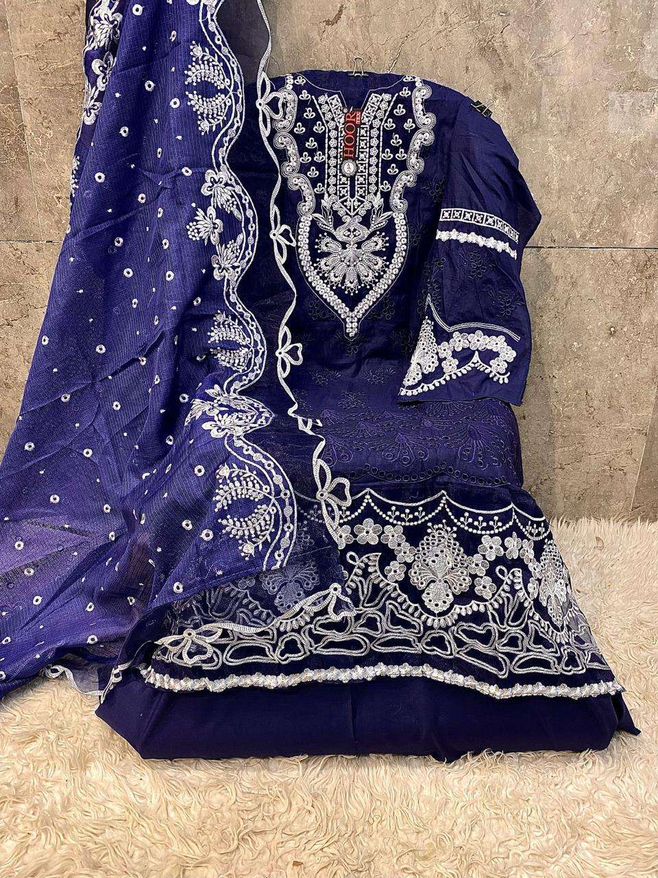 HOOR TEX H 373 COTTON EMBROIDERY DESIGNER PAKISTANI SUIT