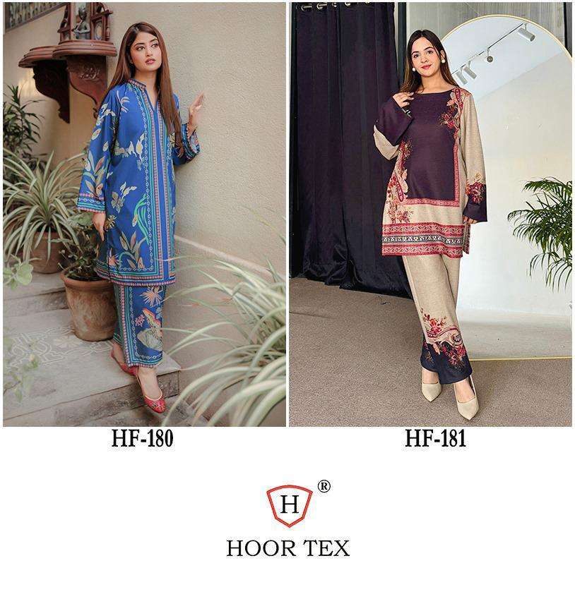 HOOR TEX  HF 180 & 181 COTTON PRINTED FANCY PAKISTANI STYLE CO-ORD SET