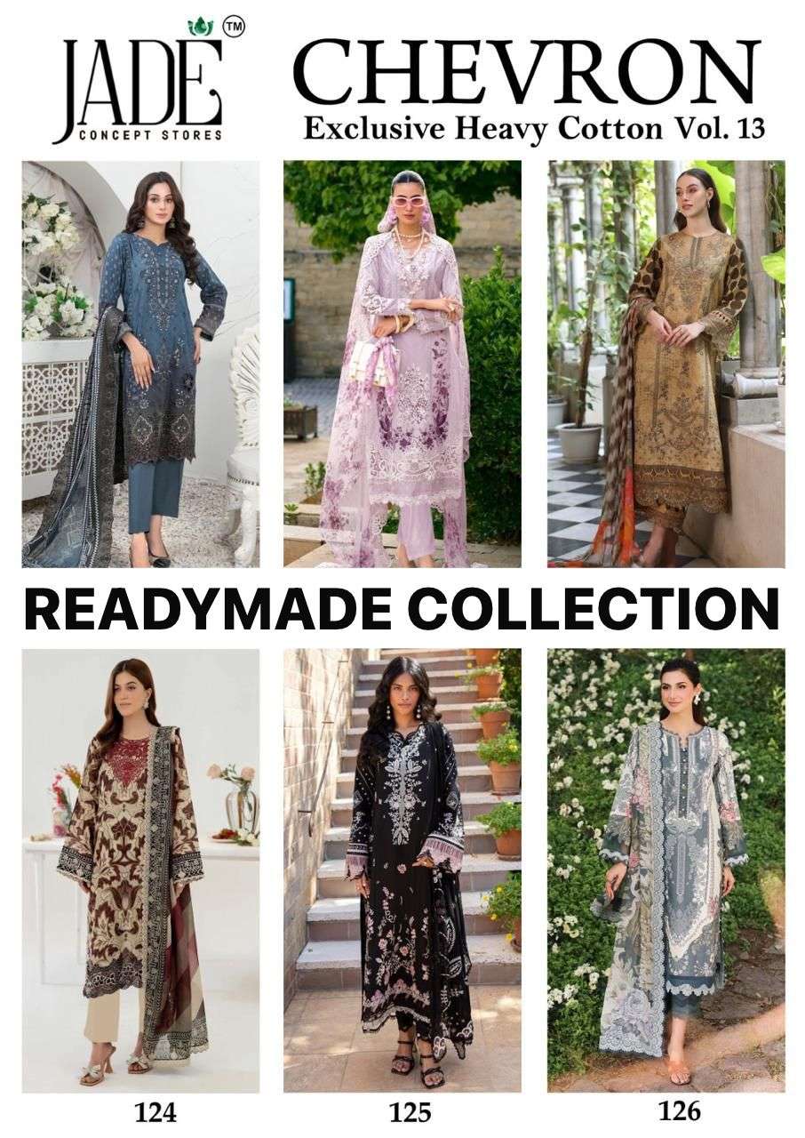  JADE CHEVRON EXCLUSIVE HEAVY COTTON VOL 13 READY MADE COLLECTION 