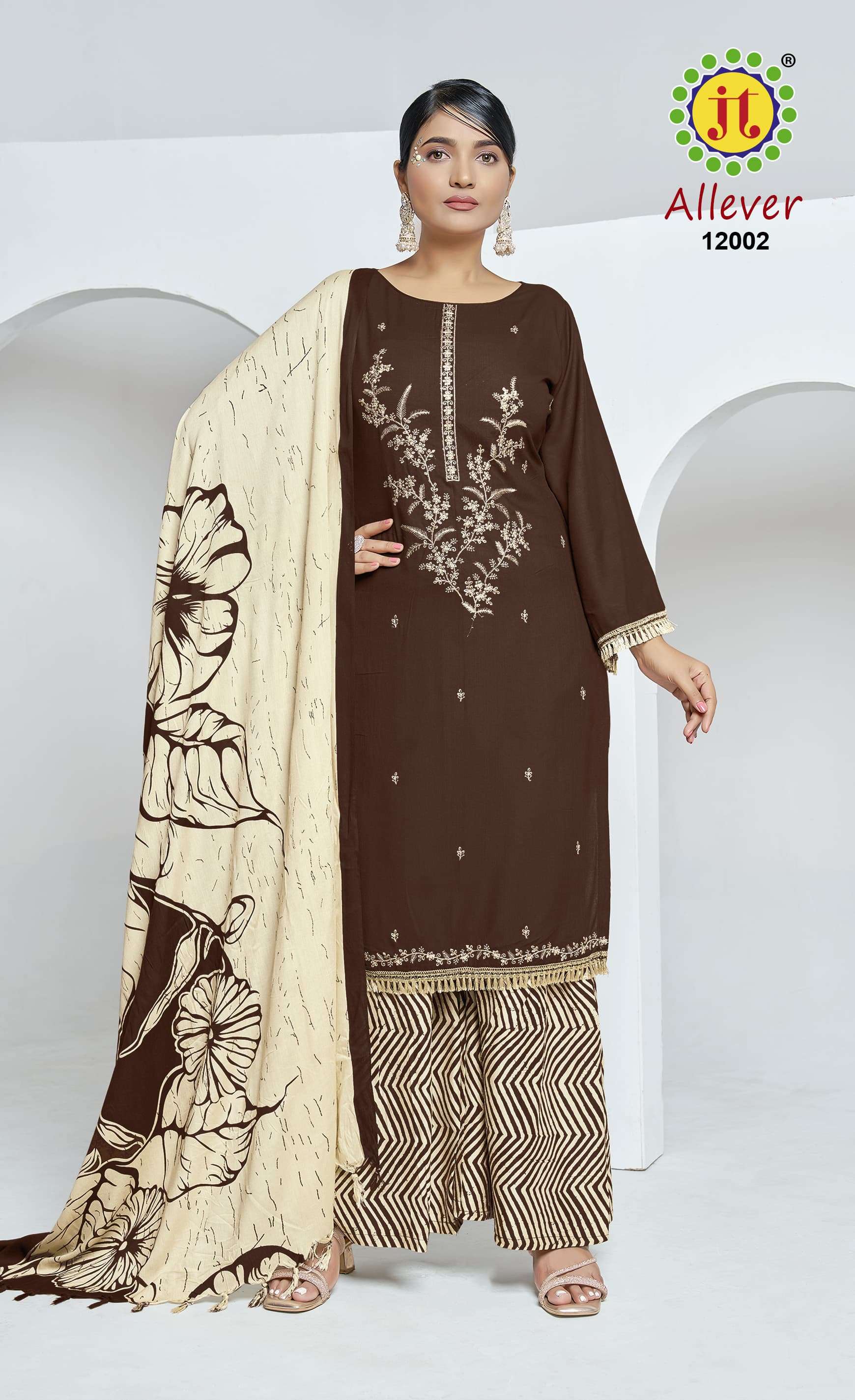 JT ALL EVER VOL 12 RAYON PREMIUM WORK SALWAR SUIT