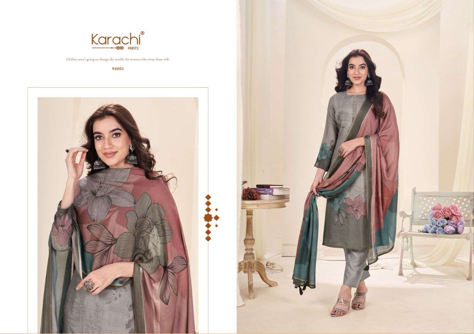 KARACHI PRINTS KAHANI VISCOSE DIGITAL PRINT WITH EMBROIDERY SUIT